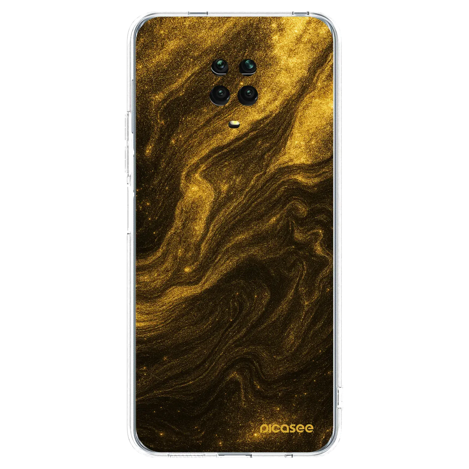 Silikonový průhledný obal pro Xiaomi Redmi Note 9S - Černá