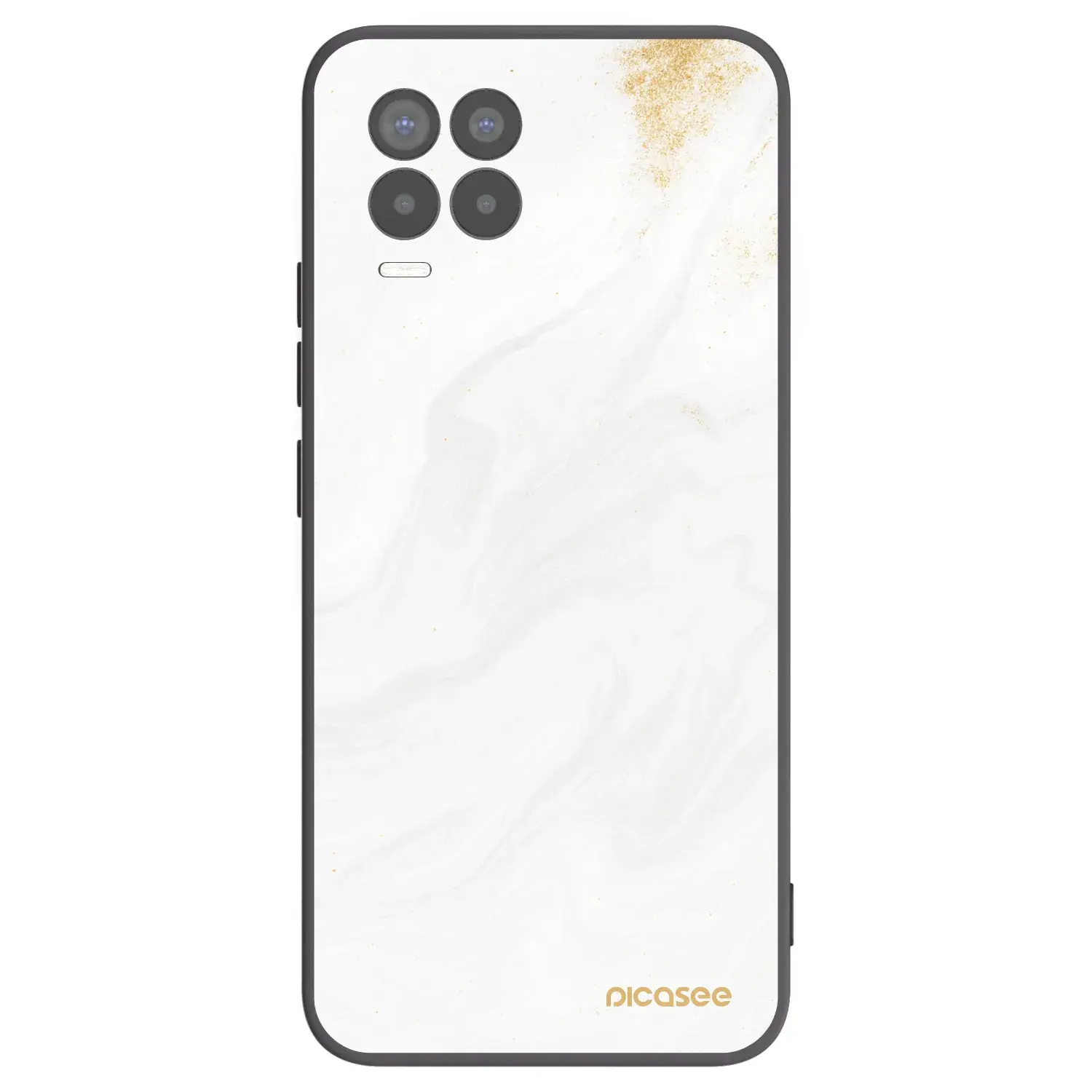 Silikonový černý obal pro Realme 8 Pro - Bílá