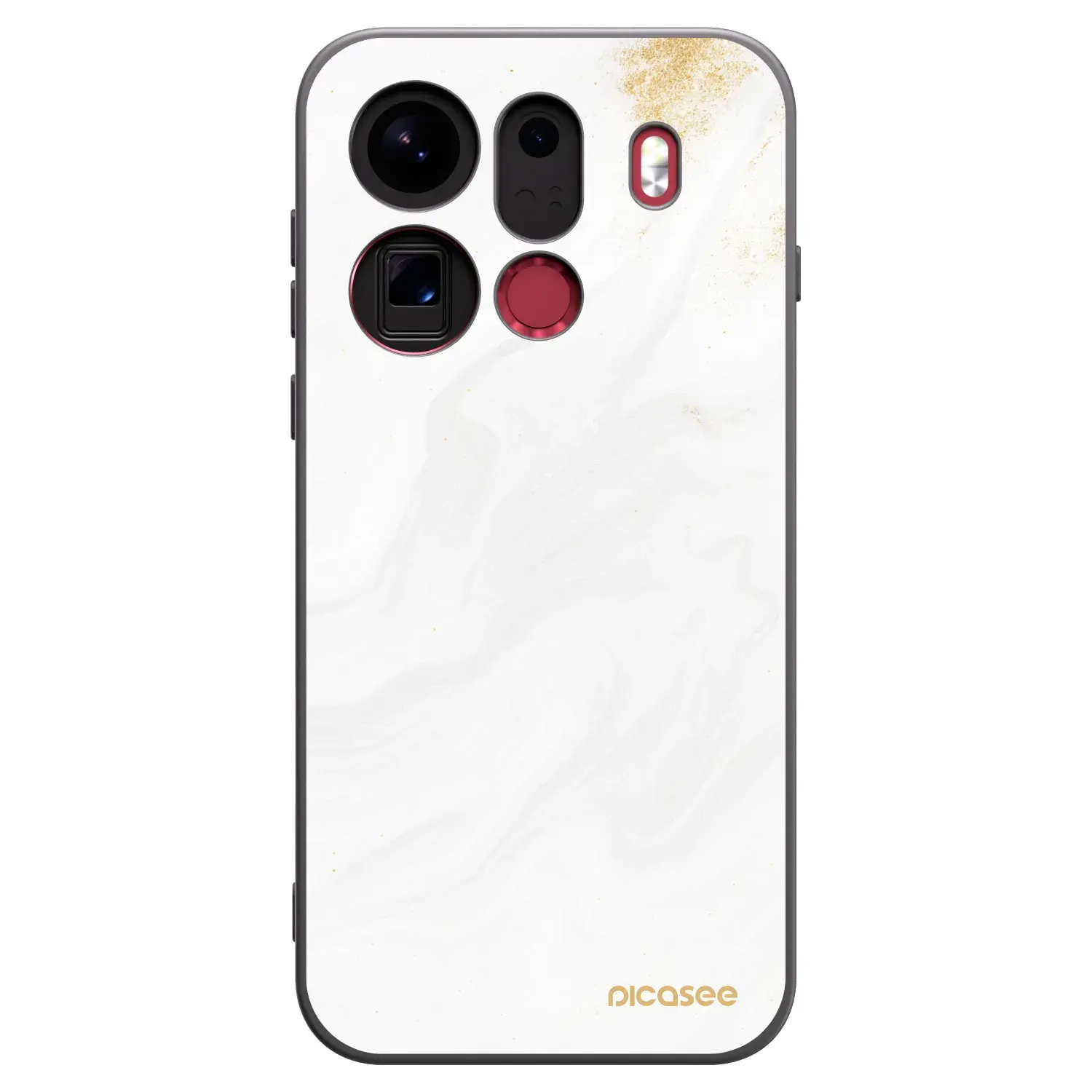 Silikonový černý obal pro OPPO Find X9 Pro - Bílá
