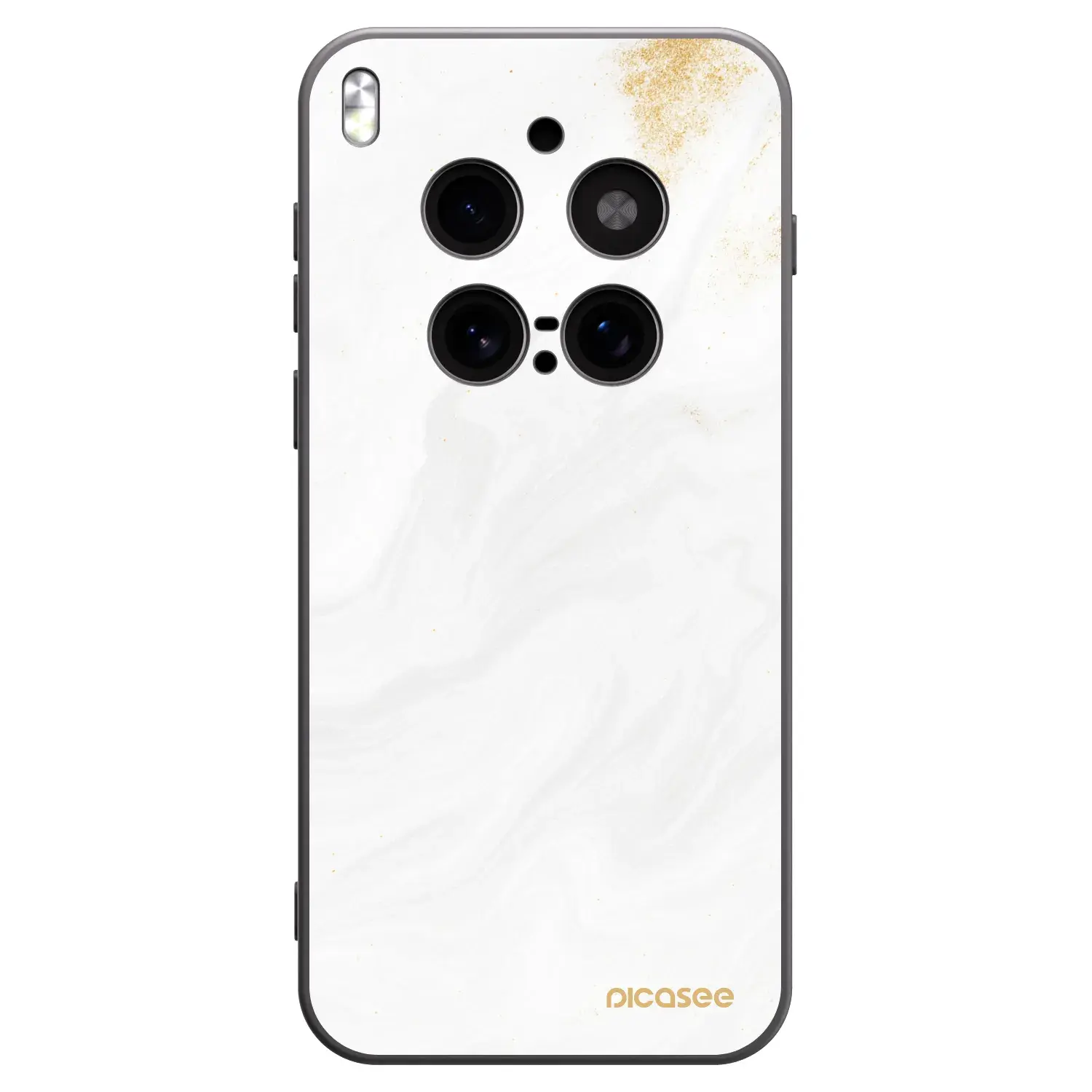 Silikonový černý obal pro Vivo X300 Pro - Bílá