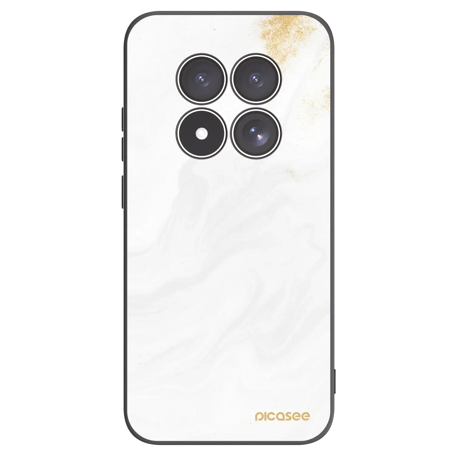 Silikonový černý obal pro Xiaomi Redmi Note 15 Pro 5G - Bílá