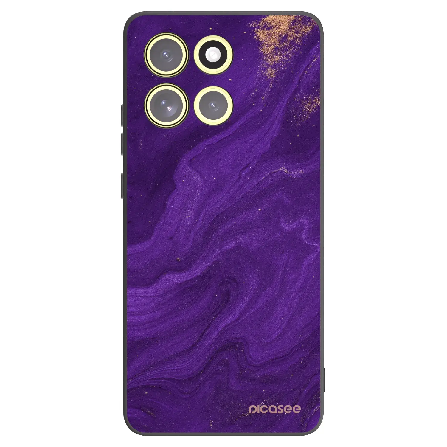 Silikonový černý obal pro Motorola Moto G86 Power 5G - Fialová