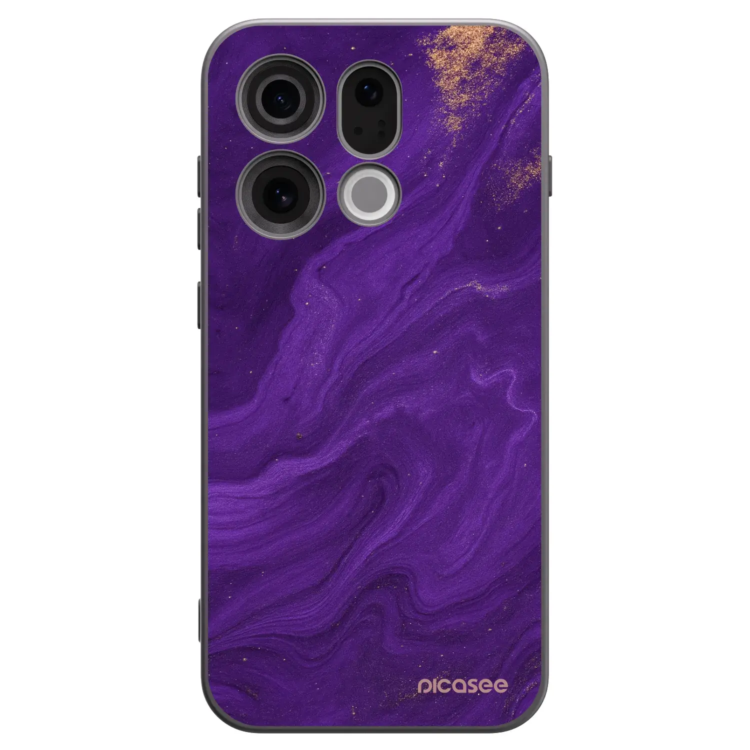 Silikonový černý obal pro OPPO Find X9 - Fialová