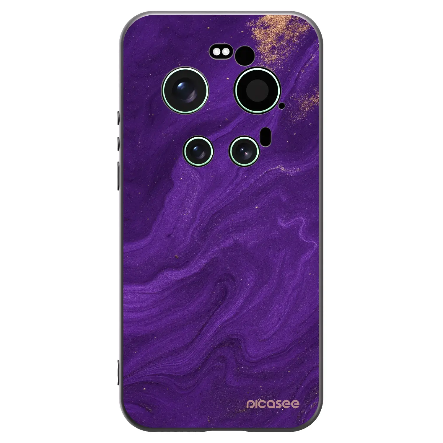 Silikonový černý obal pro Xiaomi 17 Ultra - Fialová