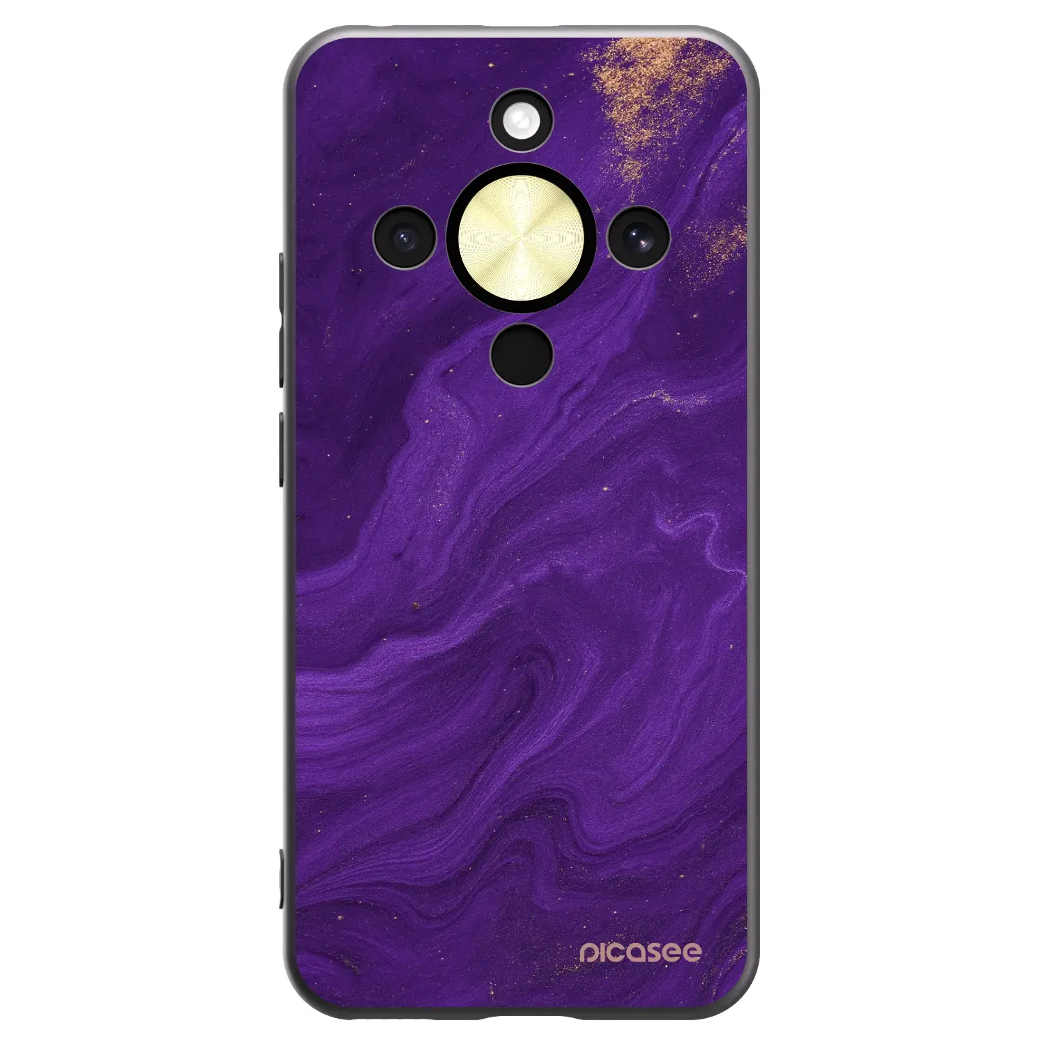 Silikonový černý obal pro Honor Magic8 Lite 5G - Fialová