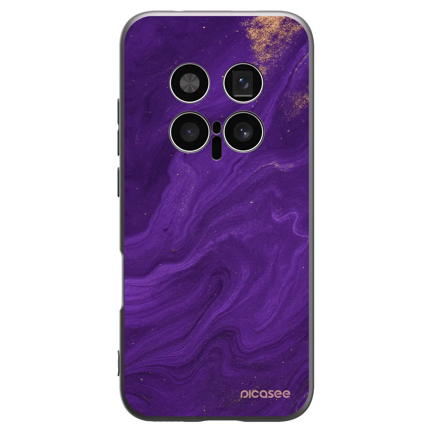 Silikonový černý obal pro Honor Magic8 Pro 5G - Fialová