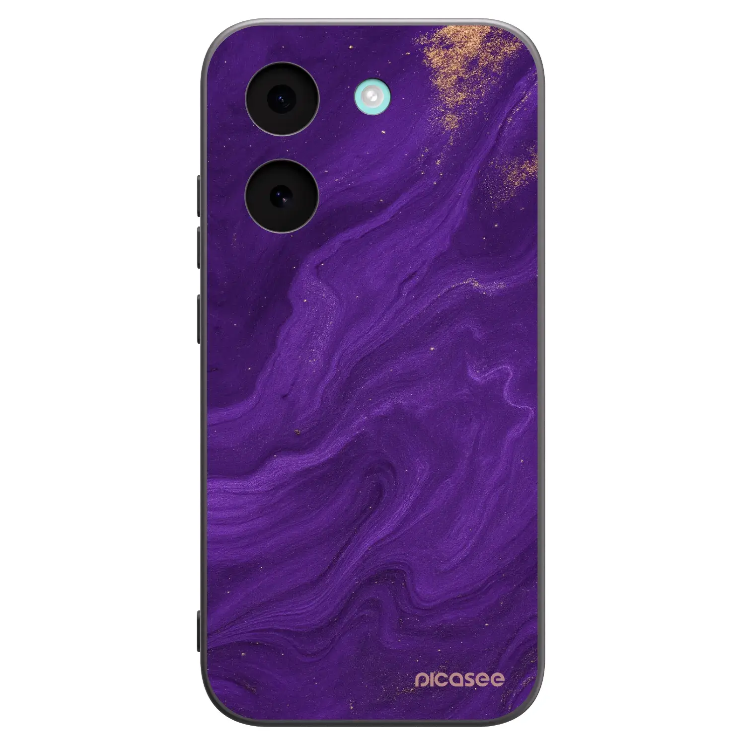 Silikonový černý obal pro Xiaomi Poco X8 Pro - Fialová