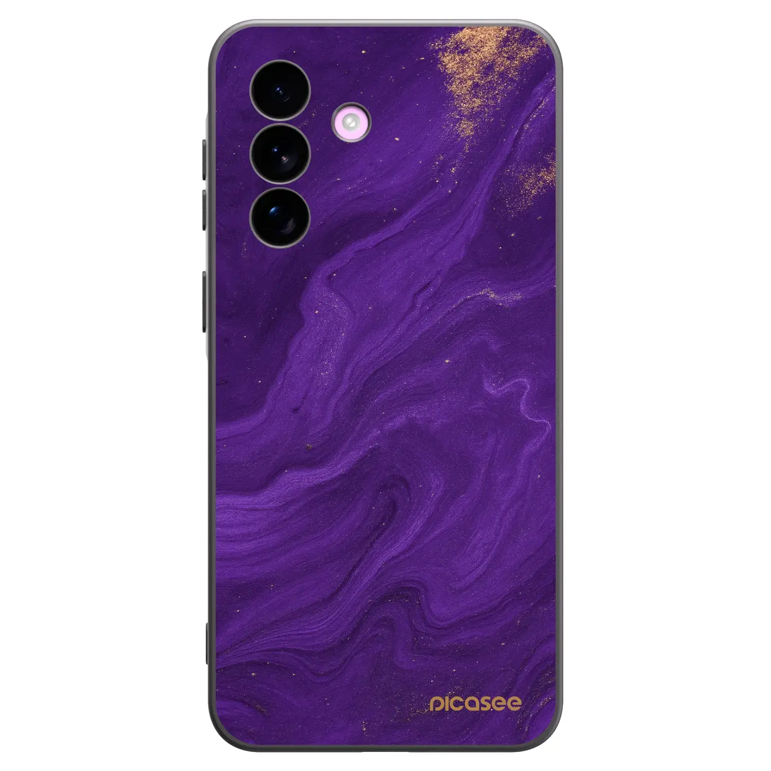 Silikonový černý obal pro Samsung Galaxy A57 5G - Fialová