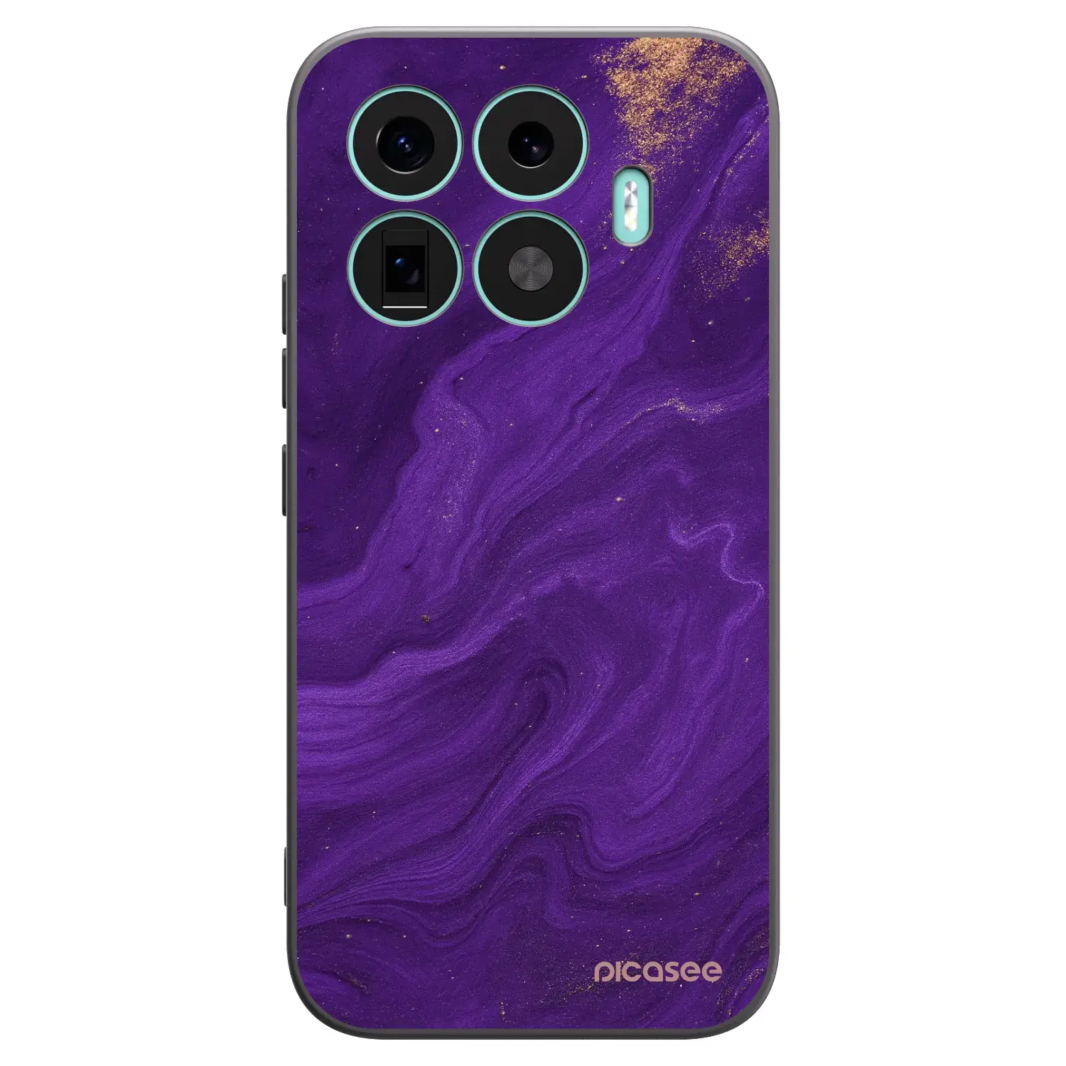 Silikonový černý obal pro Xiaomi 17T - Fialová