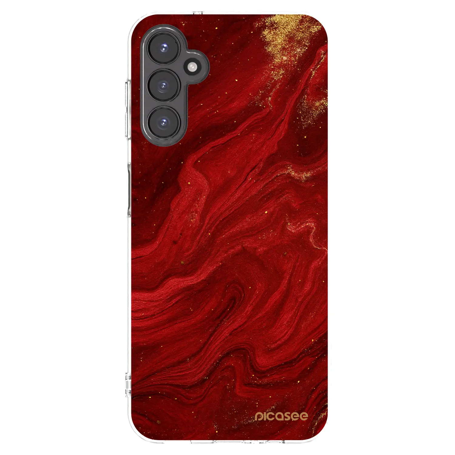 Silikonový průhledný obal pro Samsung Galaxy A14 5G A146P - Červená