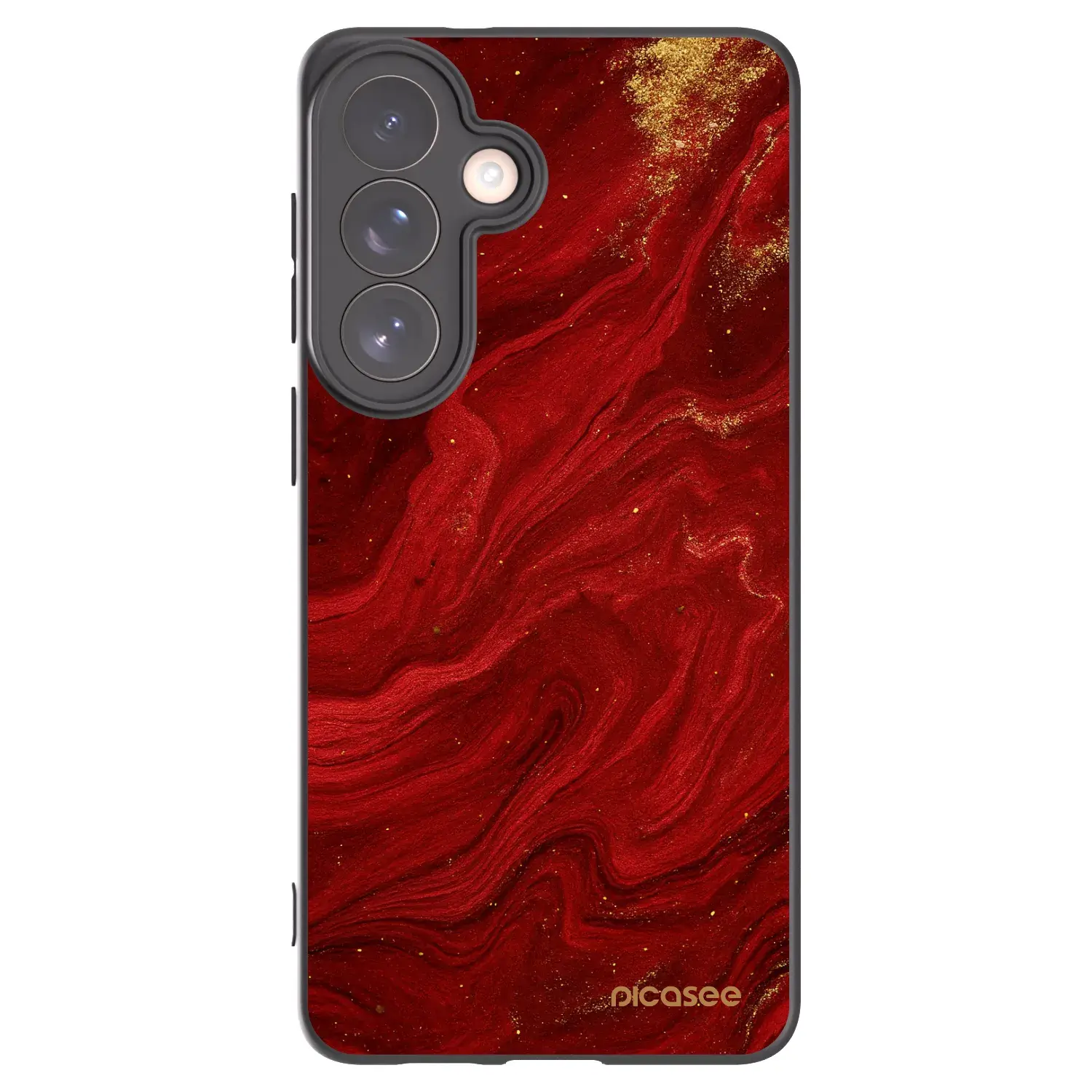 Silikonový černý obal pro Samsung Galaxy S26+ - Červená