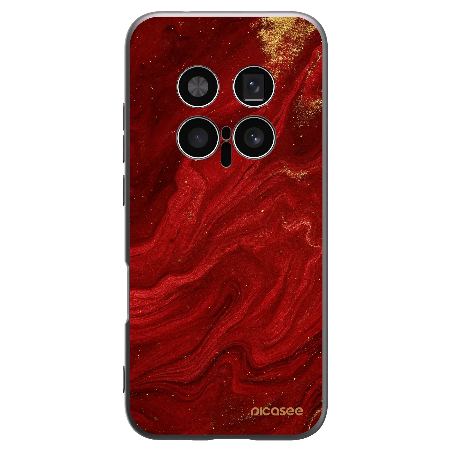 Silikonový černý obal pro Honor Magic8 Pro 5G - Červená