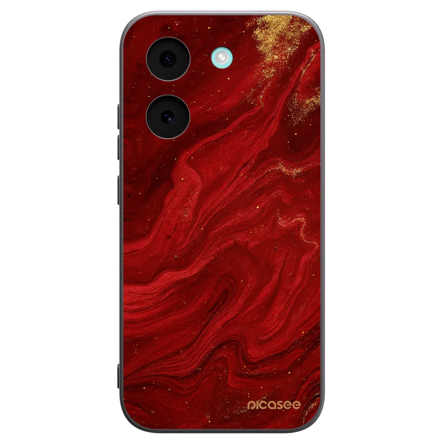 Silikonový černý obal pro Xiaomi Poco X8 Pro - Červená
