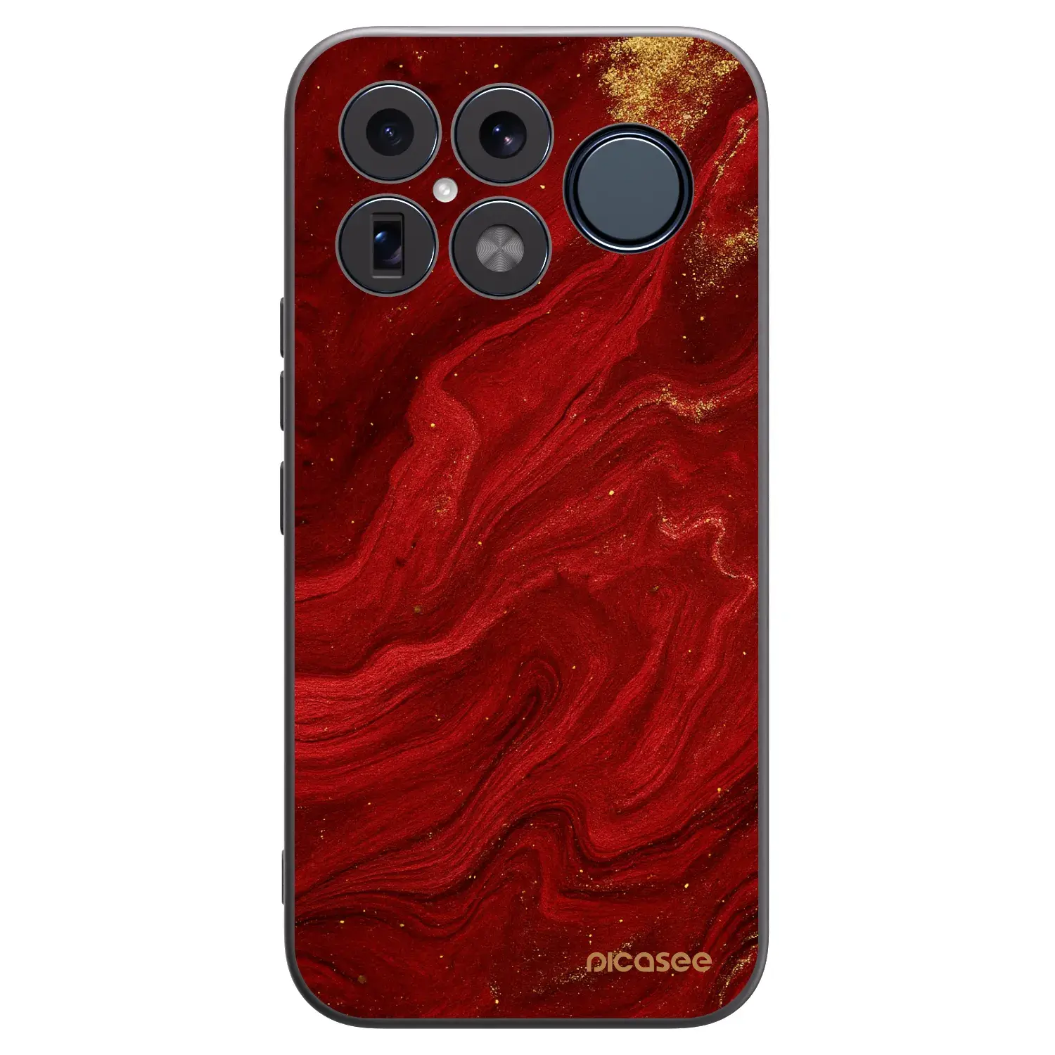 Silikonový černý obal pro Xiaomi Poco F8 Ultra - Červená