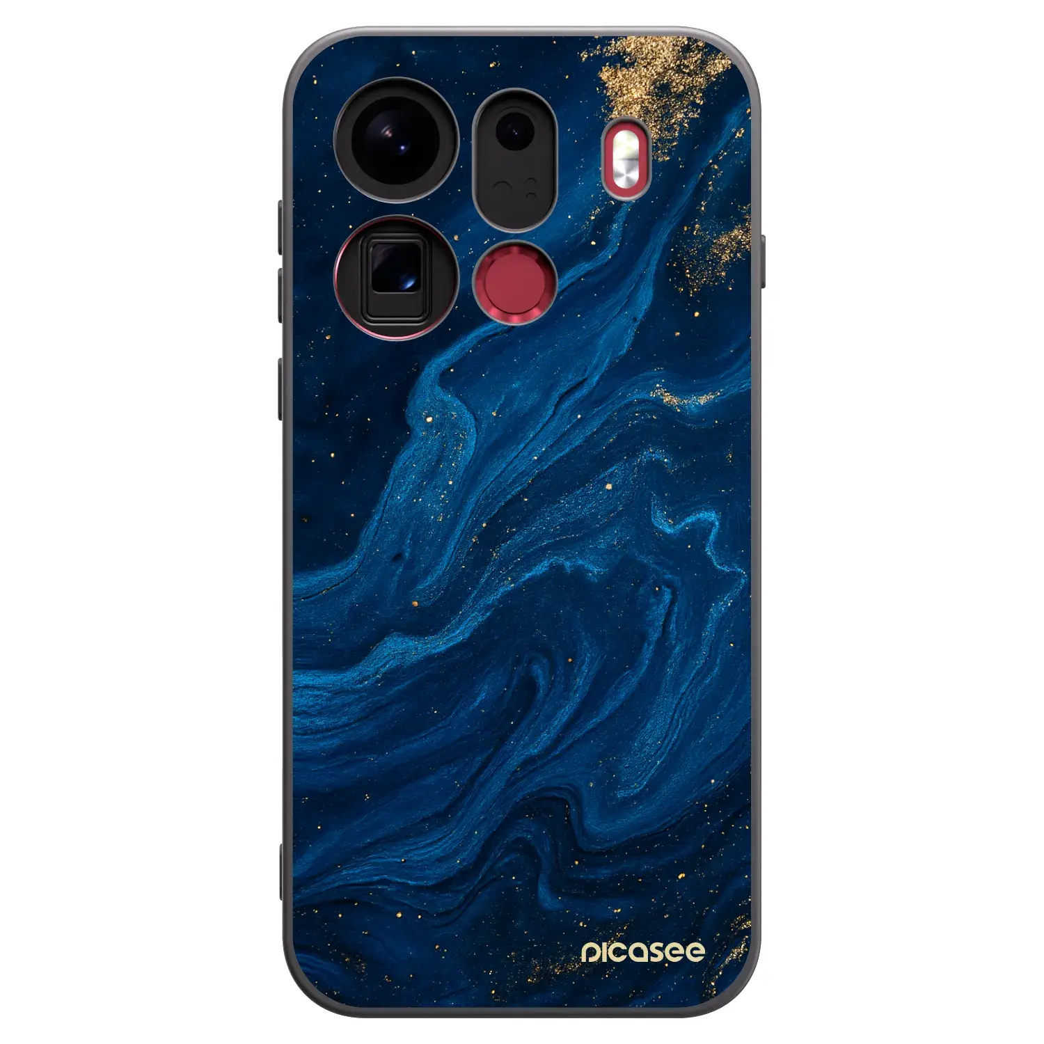 Silikonový černý obal pro OPPO Find X9 Pro - Blue