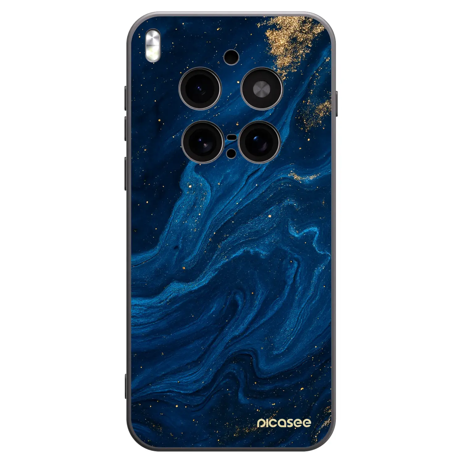 Silikonový černý obal pro Vivo X300 Pro - Blue