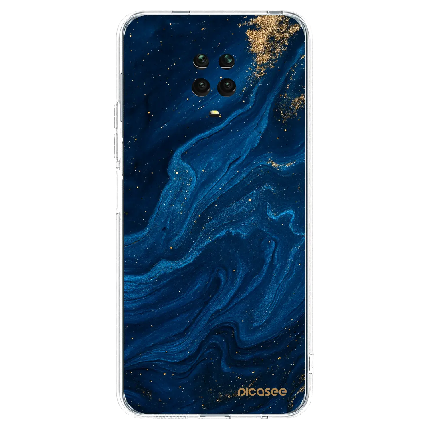 Silikonový průhledný obal pro Xiaomi Redmi Note 9S - Blue