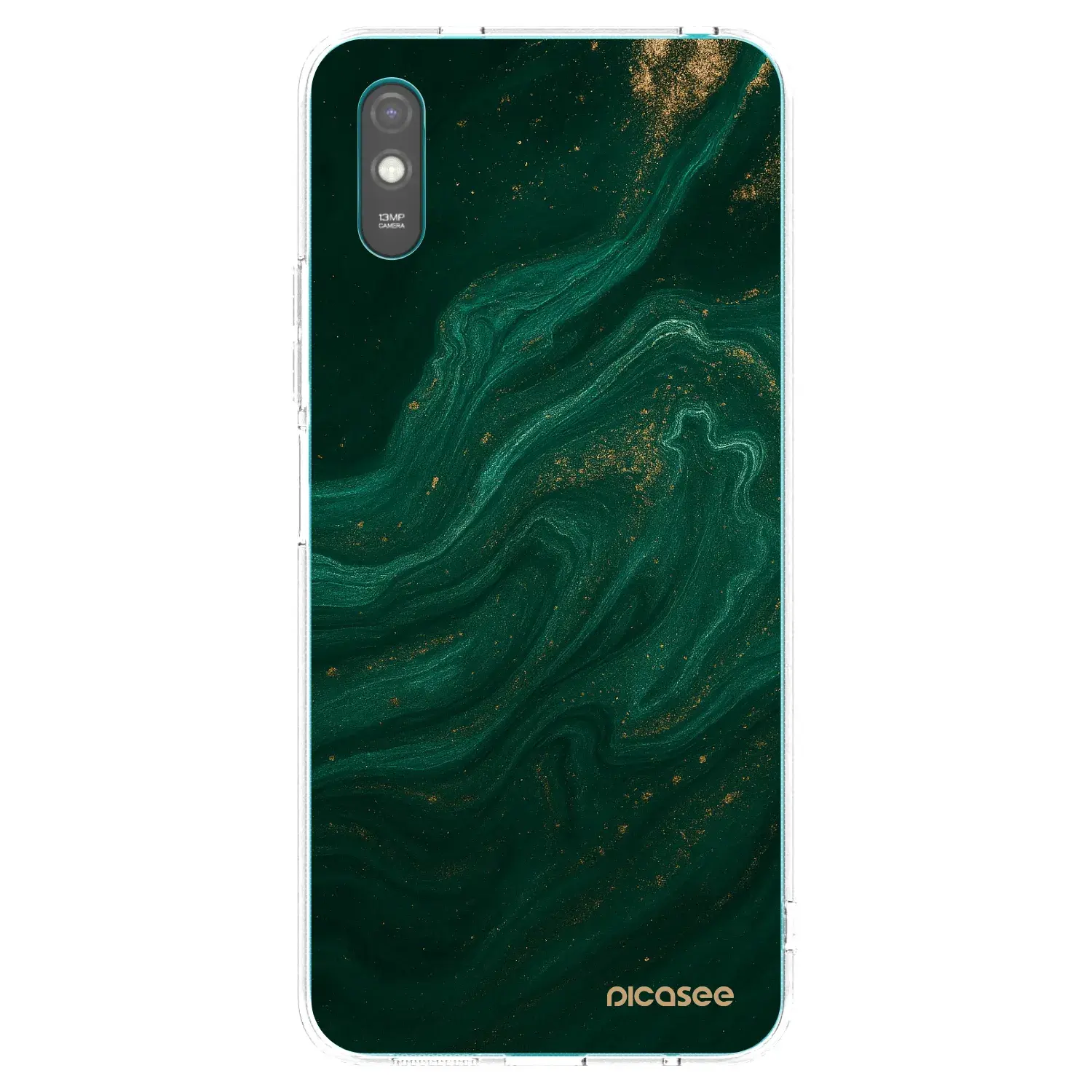 Silikonový průhledný obal pro Xiaomi Redmi 9AT - Green