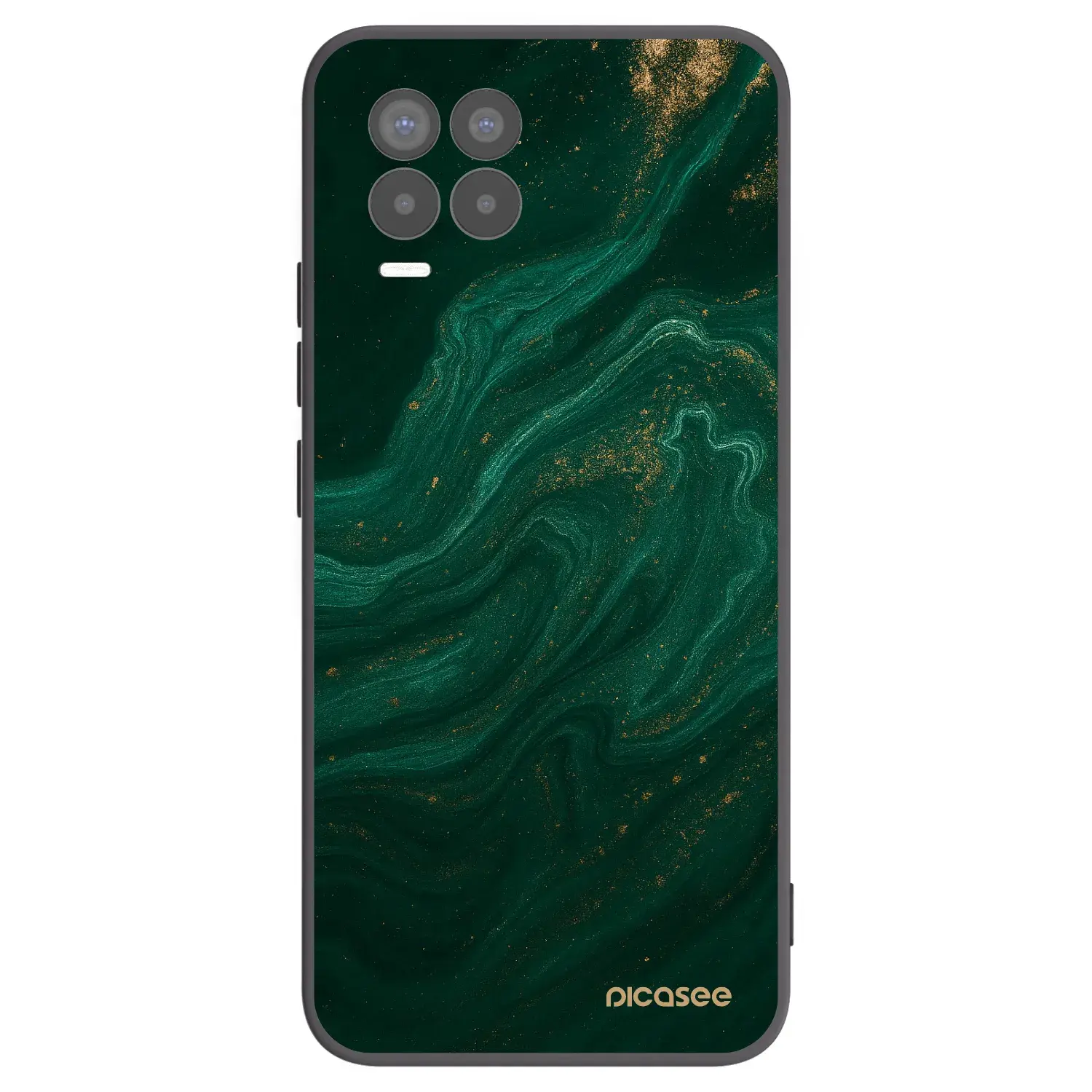 Silikonový černý obal pro Realme 8 Pro - Green