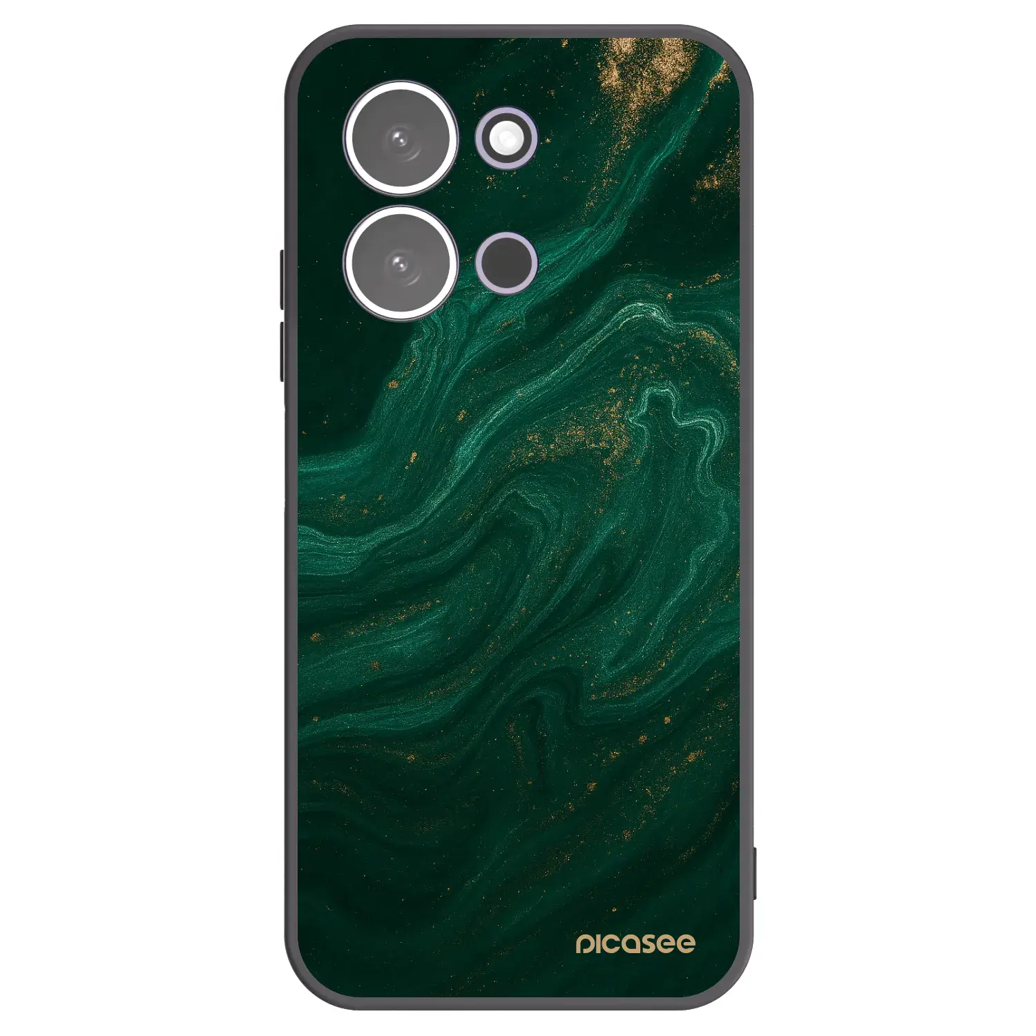 Silikonový černý obal pro Xiaomi Redmi 15C 5G - Green