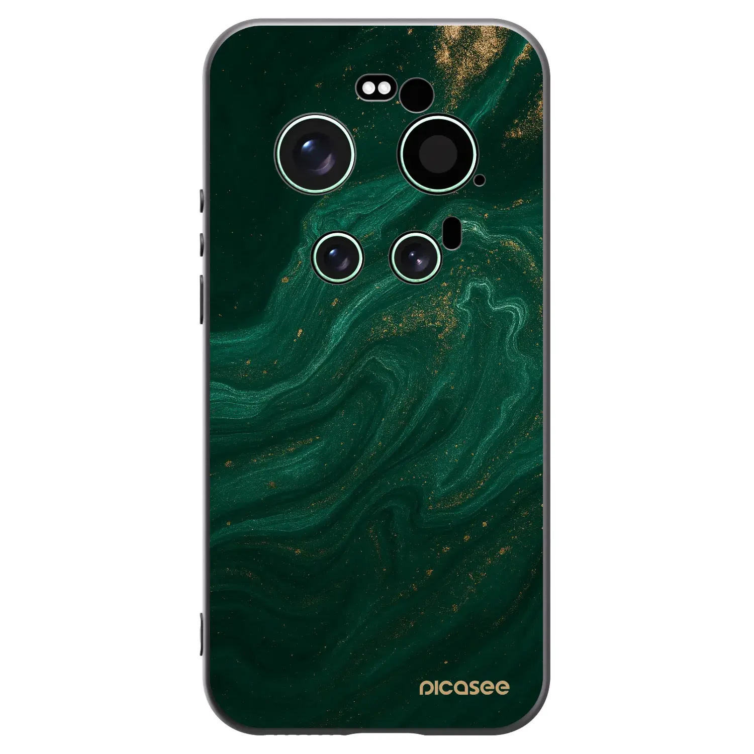 Silikonový černý obal pro Xiaomi 17 Ultra - Green