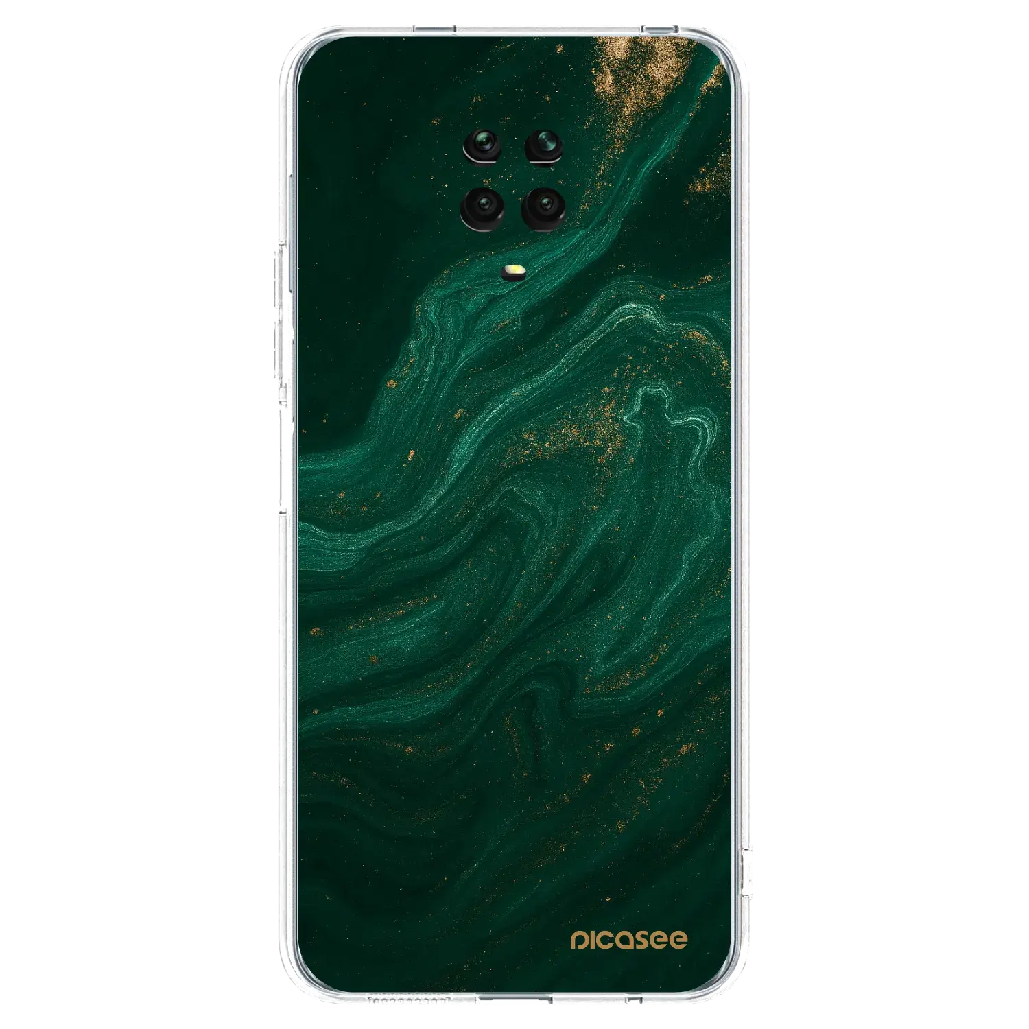 Silikonový průhledný obal pro Xiaomi Redmi Note 9S - Green
