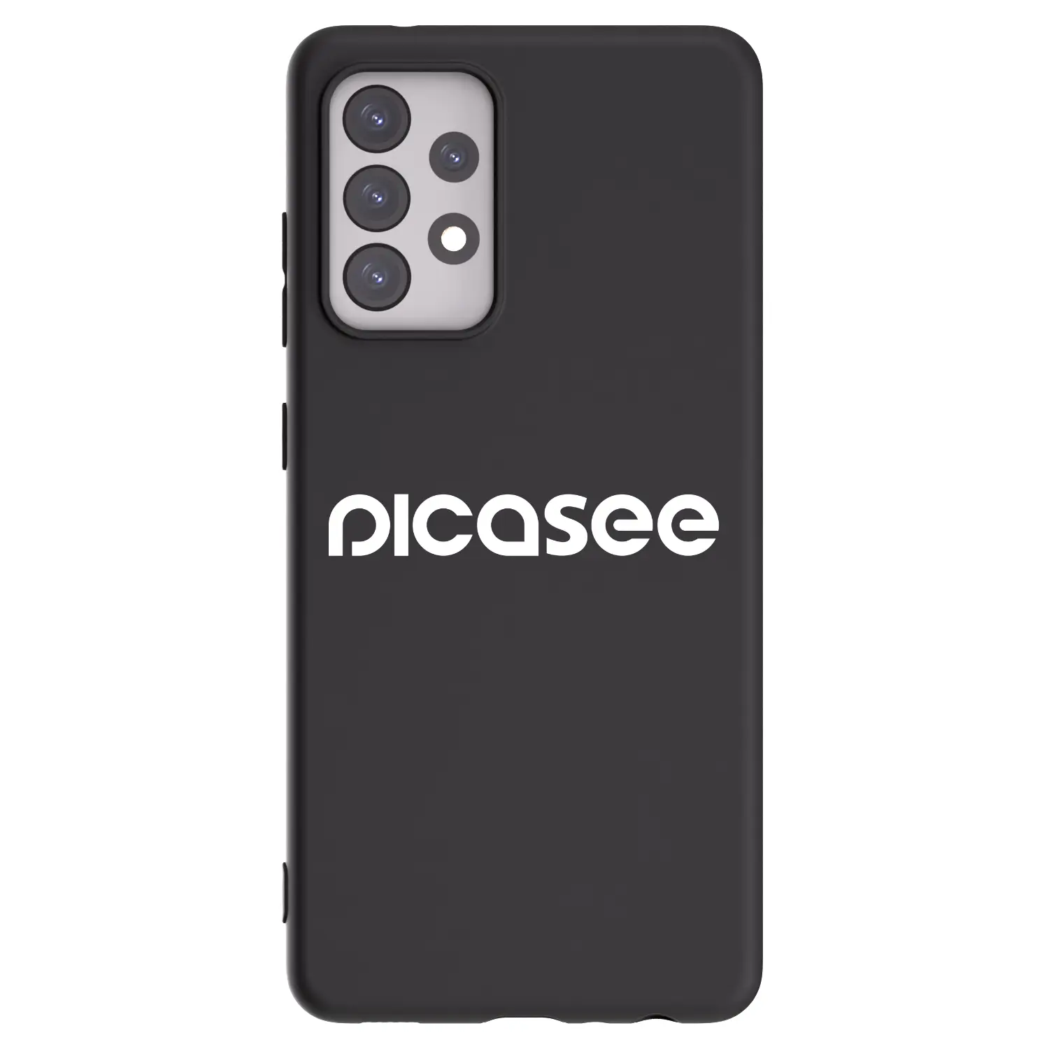 Silikonový černý obal pro Samsung Galaxy A52s 5G A528B - Picasee - new logo - white