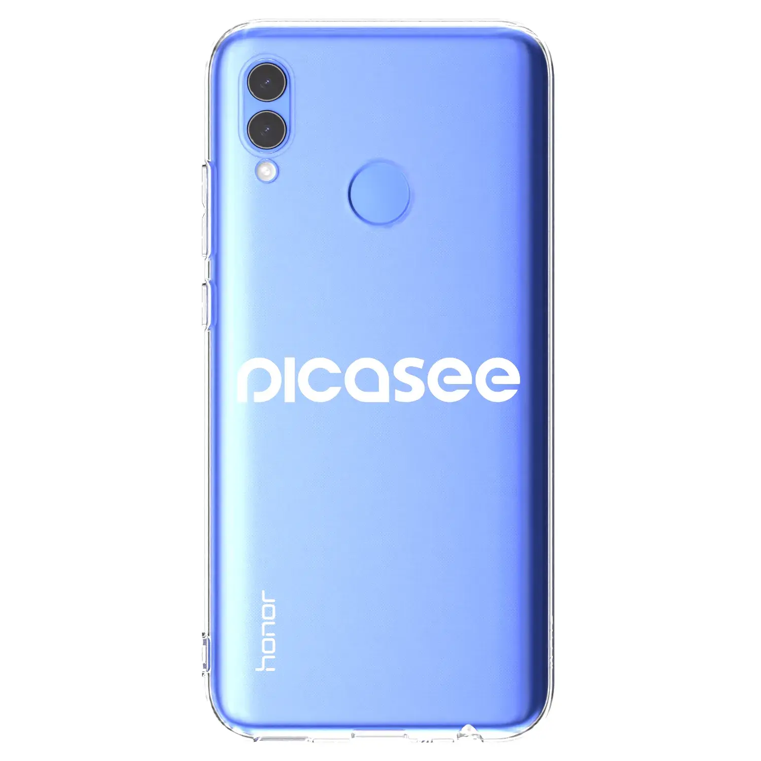 Silikonový průhledný obal pro Honor 10 Lite - Picasee - new logo - white
