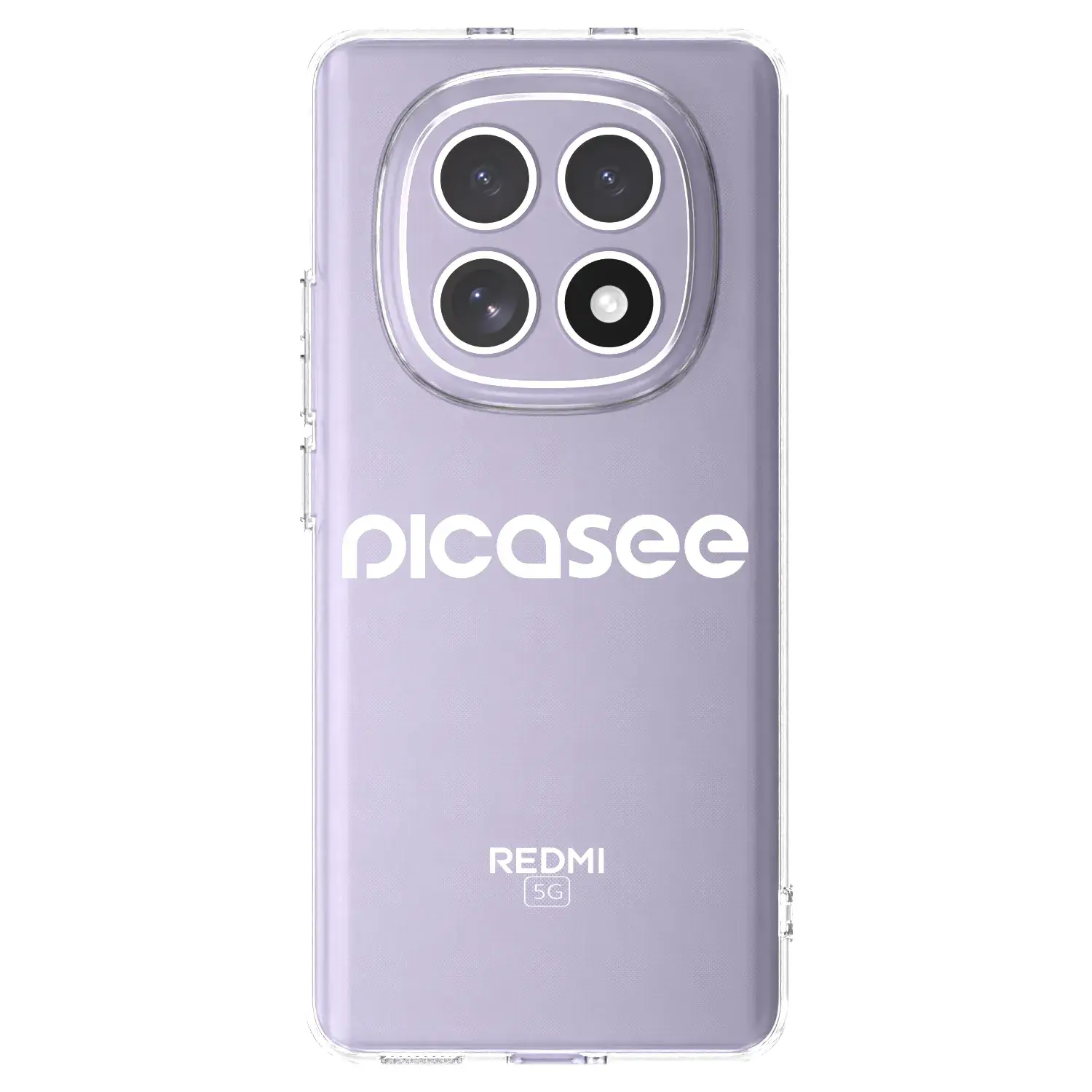 Silikonový průhledný obal pro Xiaomi Redmi Note 15 4G - Picasee - new logo - white