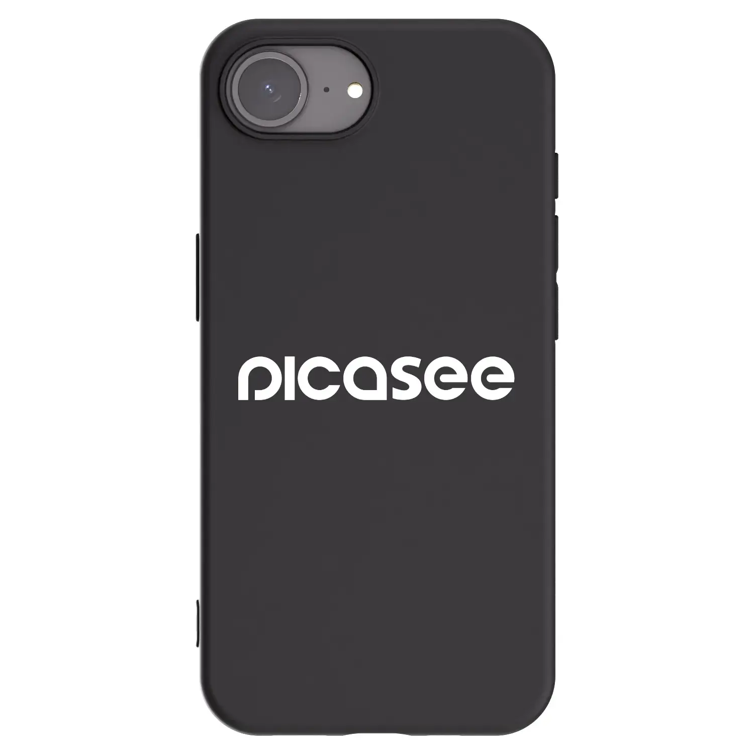 Silikonový černý obal pro Apple iPhone 17e - Picasee - new logo - white
