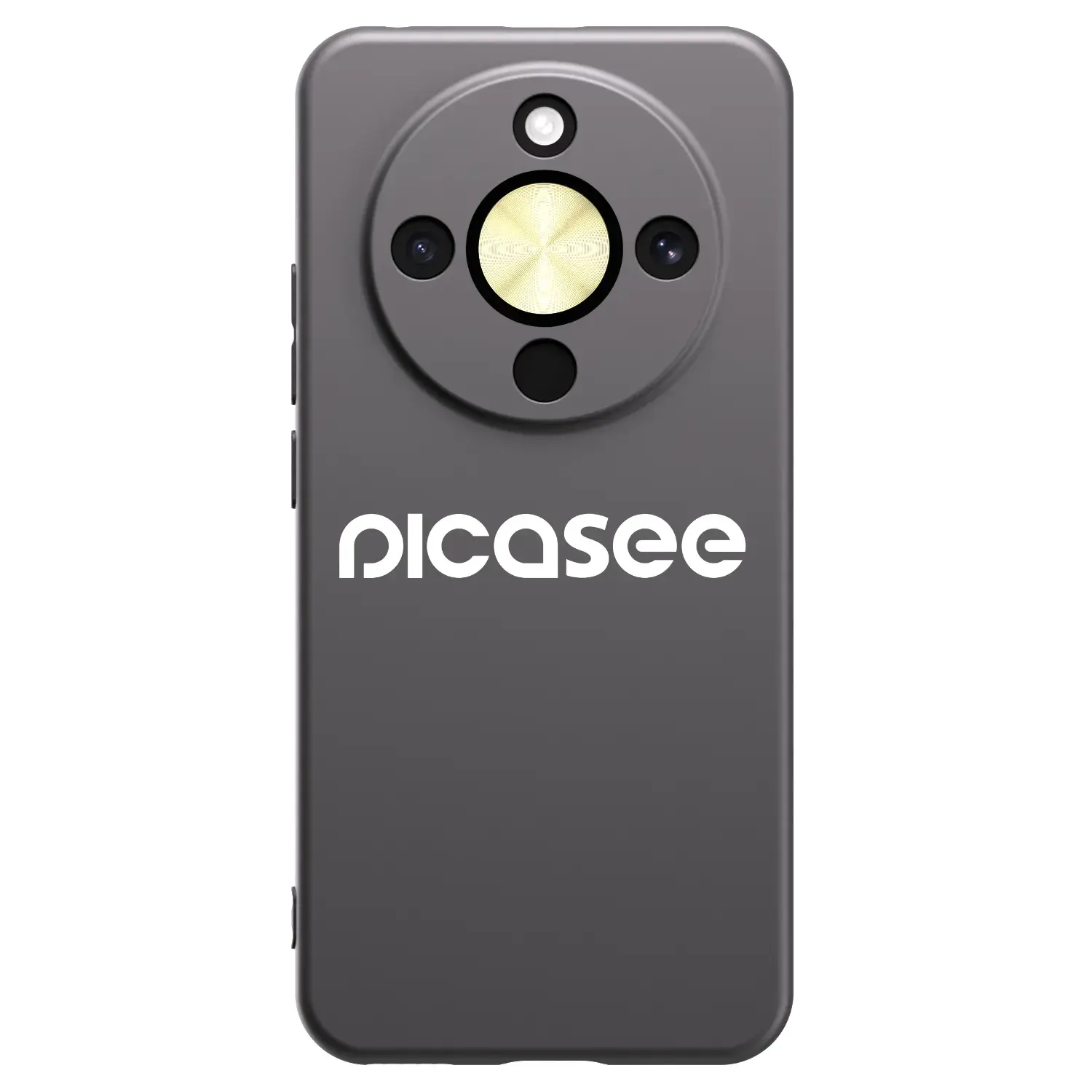 Silikonový černý obal pro Honor Magic8 Lite 5G - Picasee - new logo - white