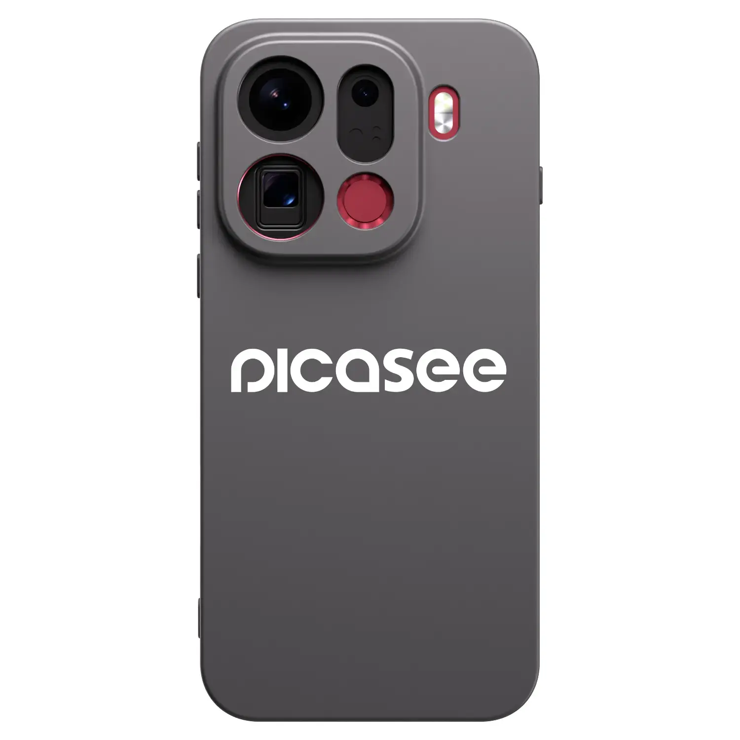 Silikonový černý obal pro OPPO Find X9 Pro - Picasee - new logo - white