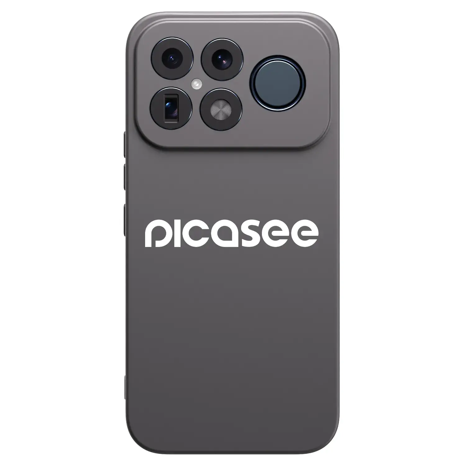 Silikonový černý obal pro Xiaomi Poco F8 Ultra - Picasee - new logo - white