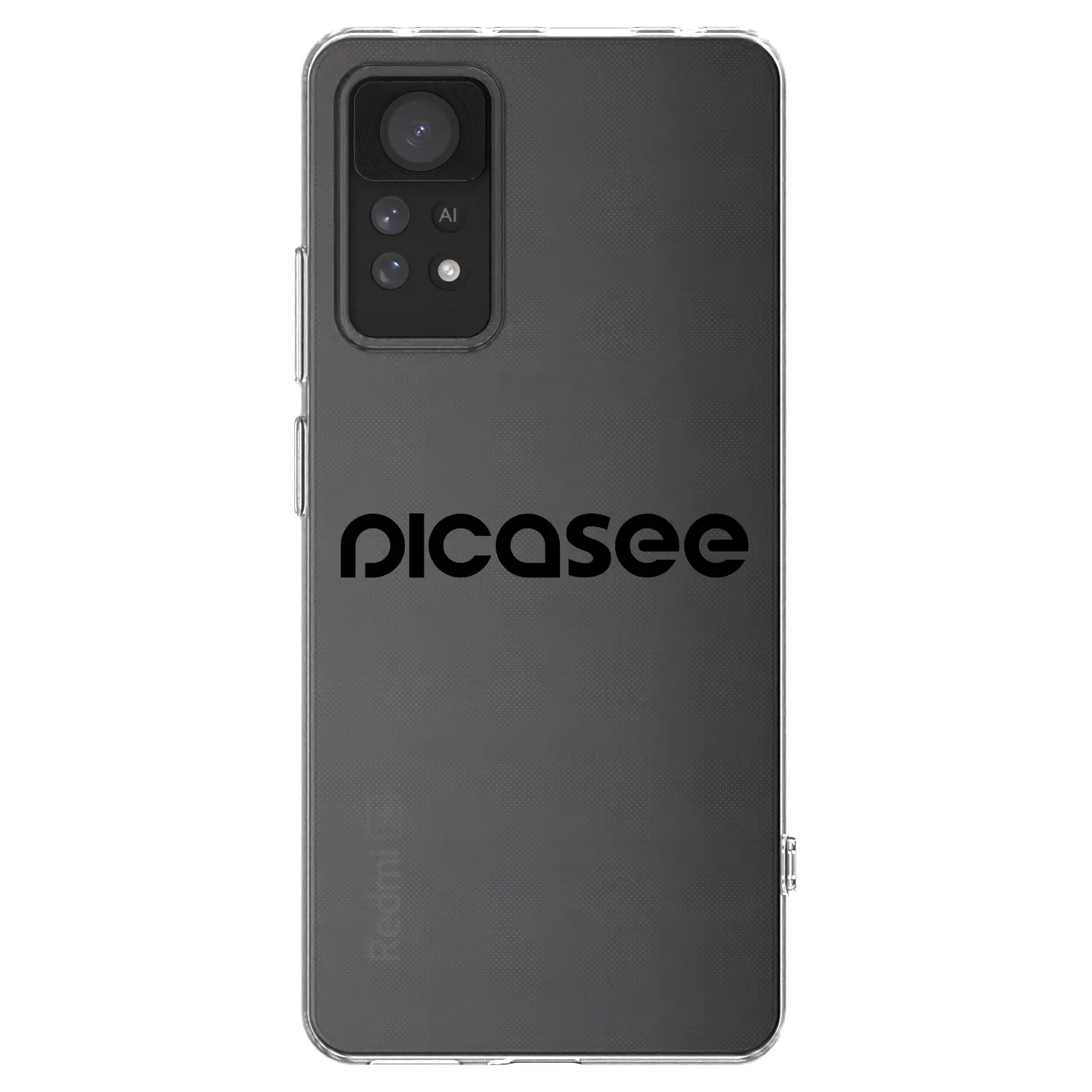 Silikonový průhledný obal pro Xiaomi Redmi Note 11 Pro 5G - Picasee - new logo - black
