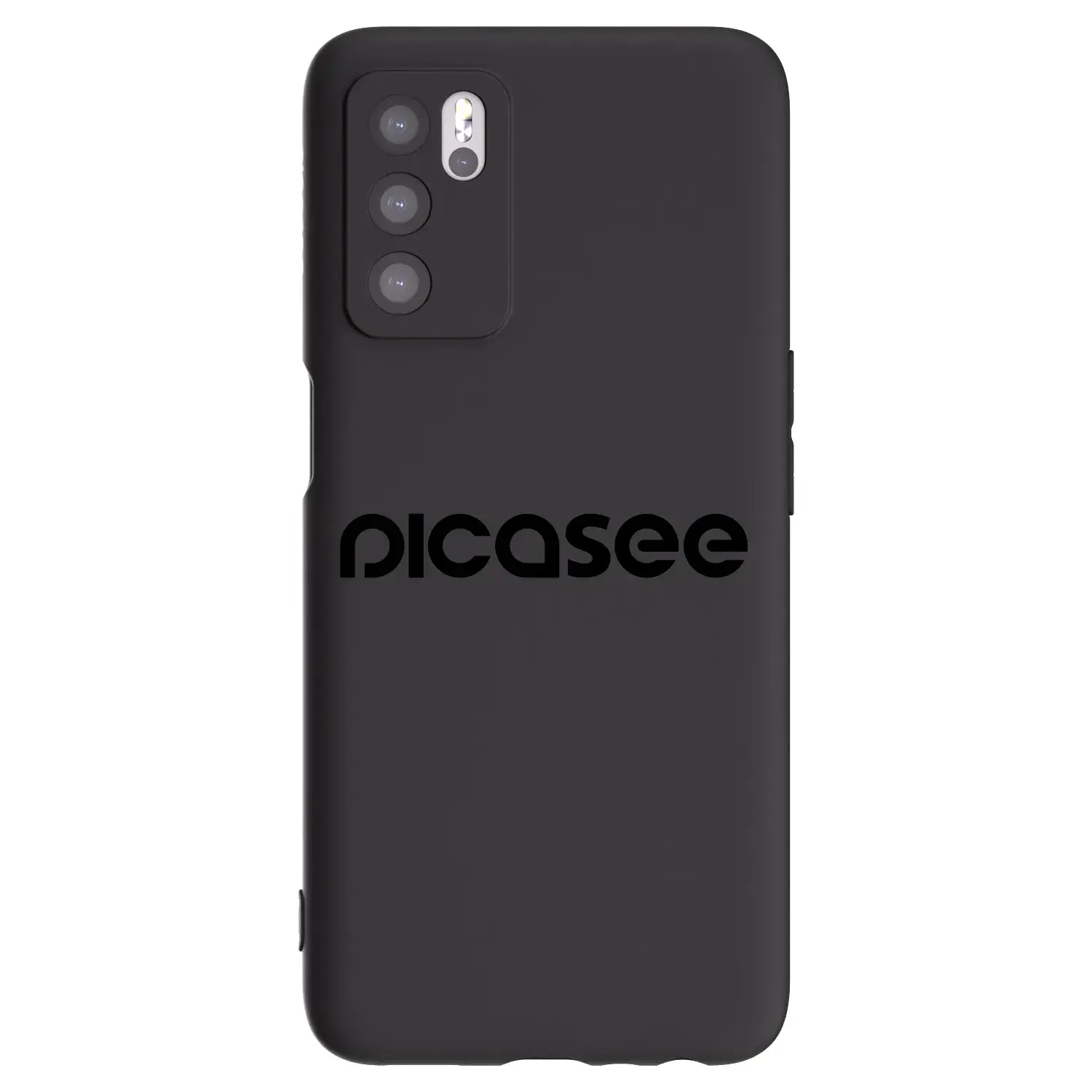 Silikonový černý obal pro OPPO A16s - Picasee - new logo - black