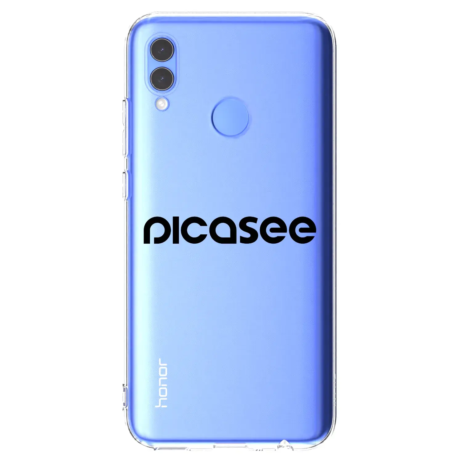 Silikonový průhledný obal pro Honor 10 Lite - Picasee - new logo - black