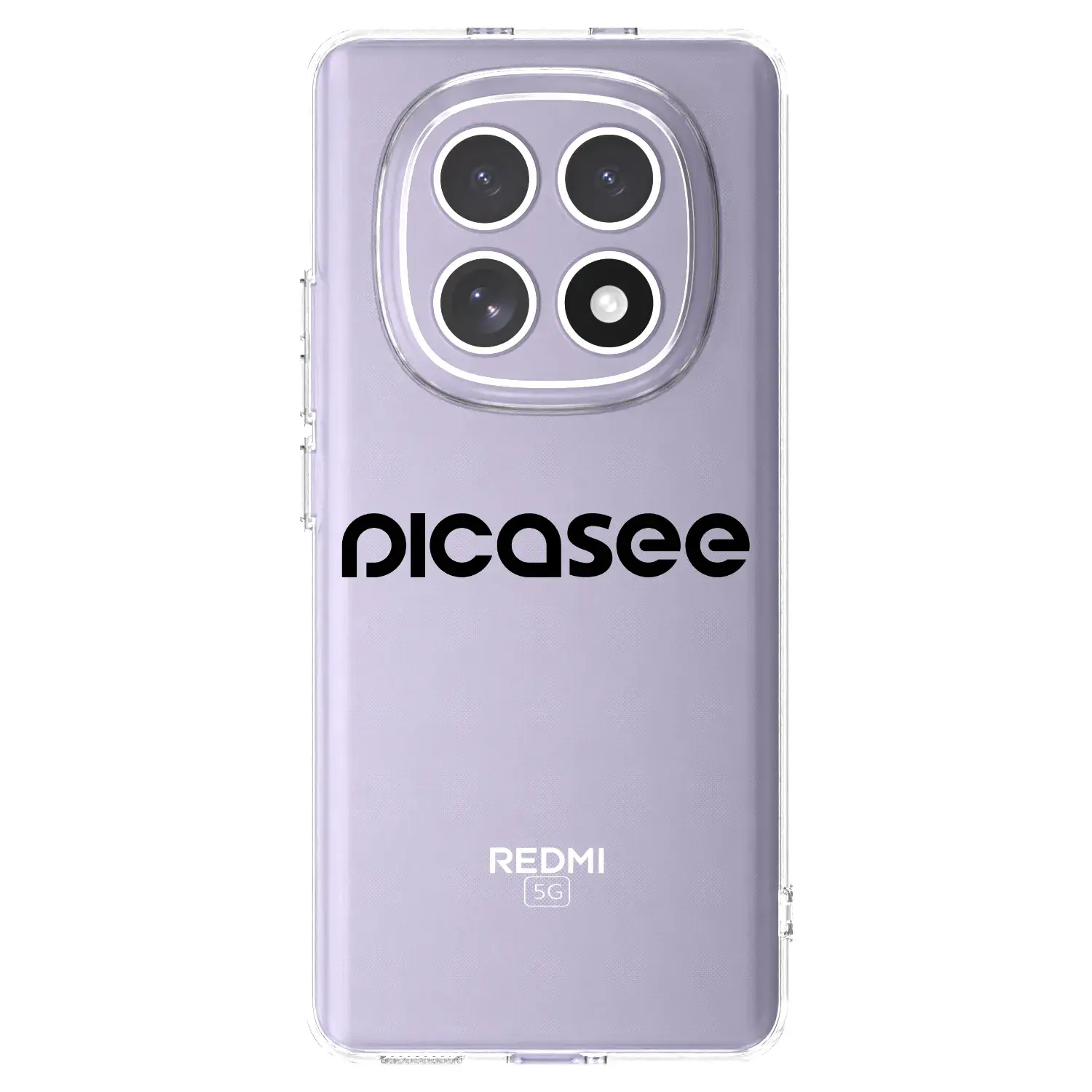 Silikonový průhledný obal pro Xiaomi Redmi Note 15 4G - Picasee - new logo - black