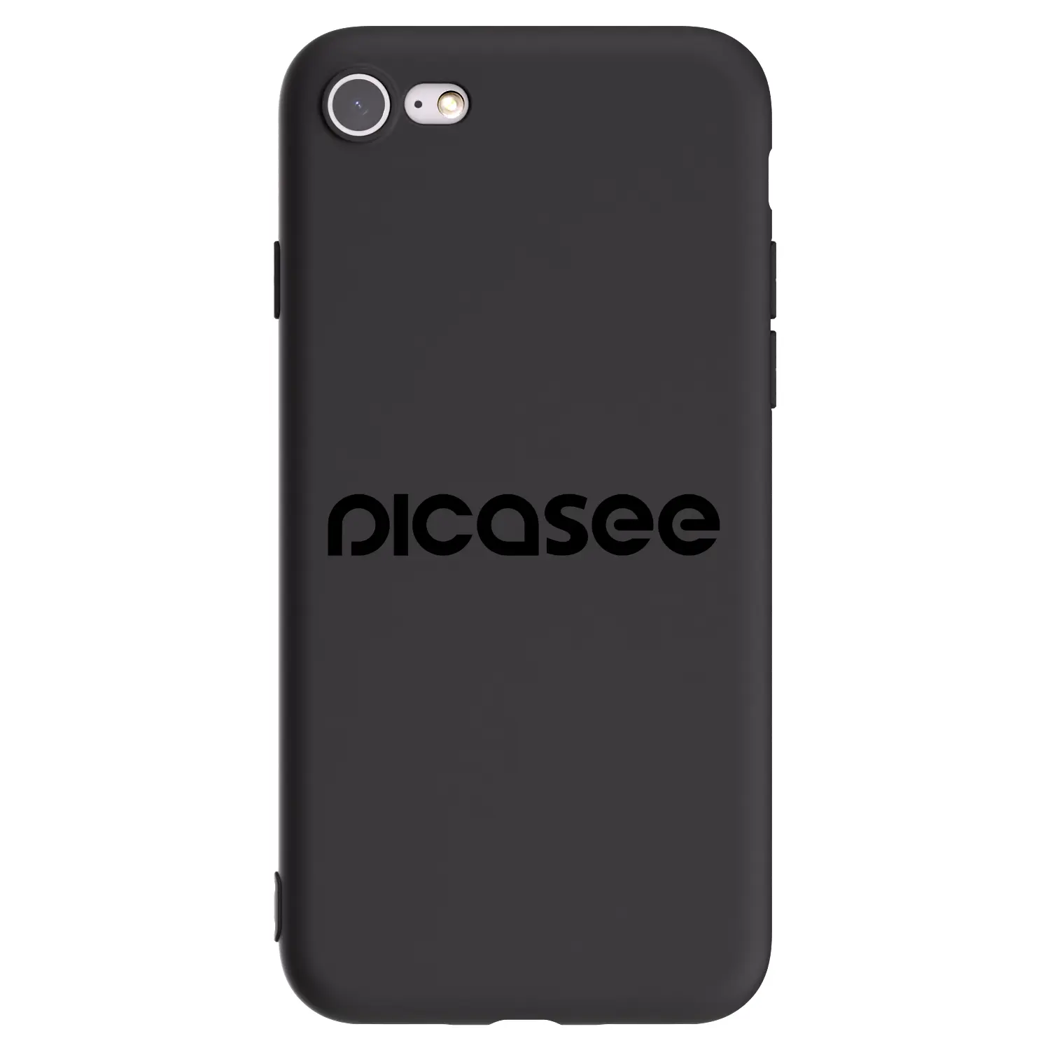 Silikonový černý obal pro Apple iPhone SE 2020 - Picasee - new logo - black