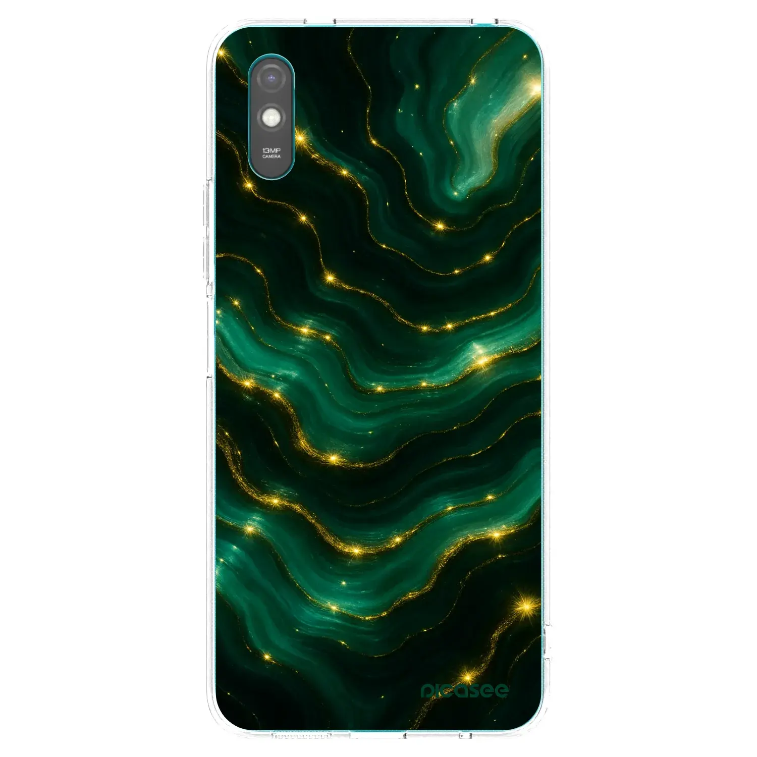 Silikonový průhledný obal pro Xiaomi Redmi 9AT - Emerald