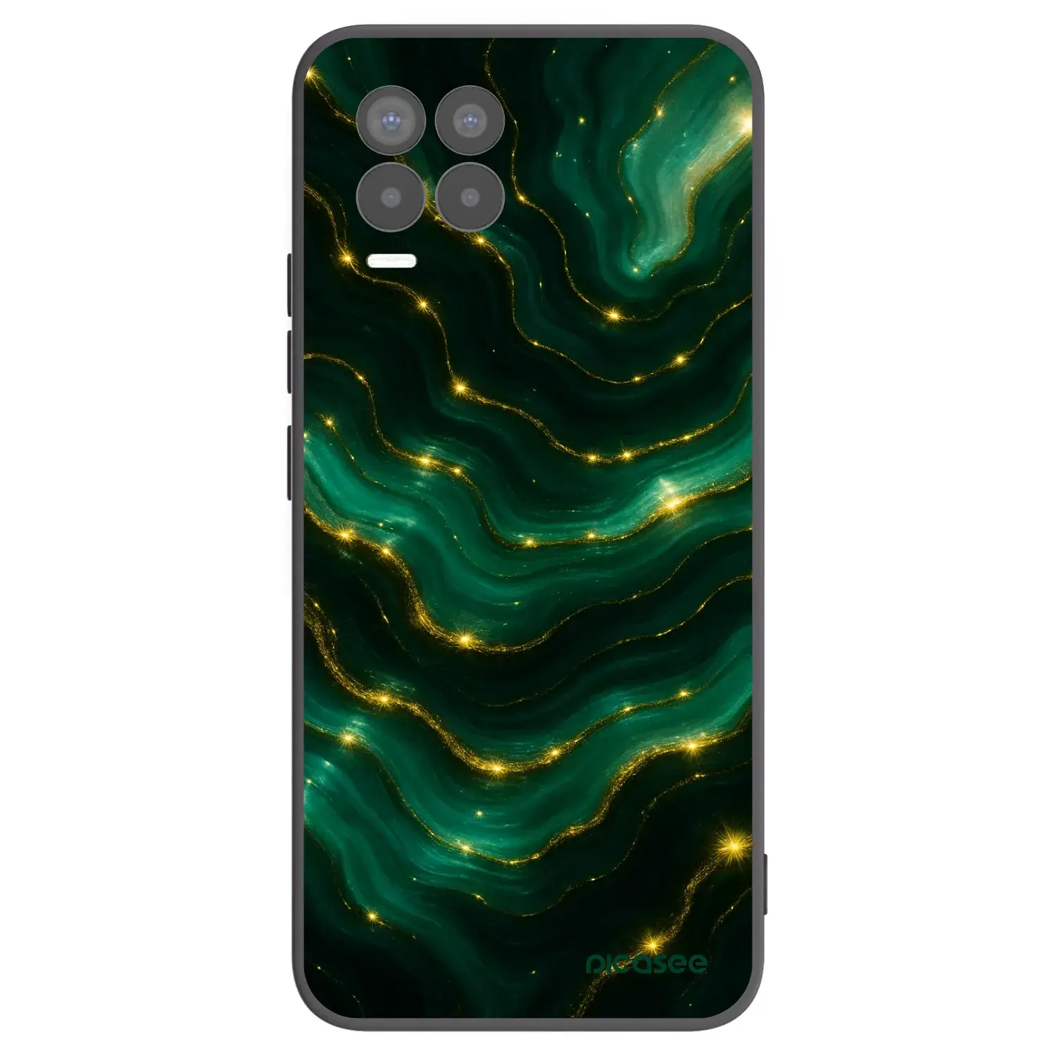 Silikonový černý obal pro Realme 8 Pro - Emerald