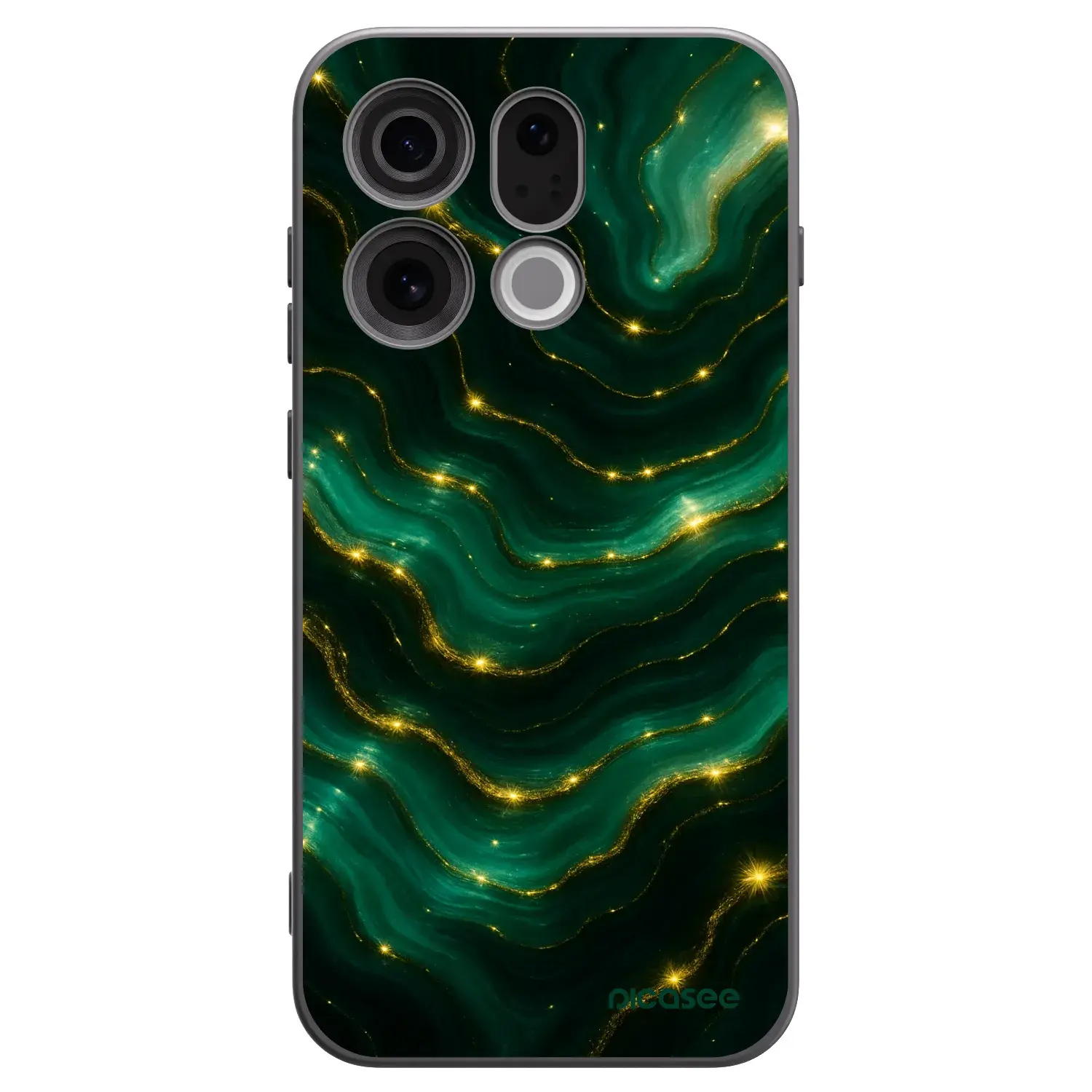 Silikonový černý obal pro OPPO Find X9 - Emerald