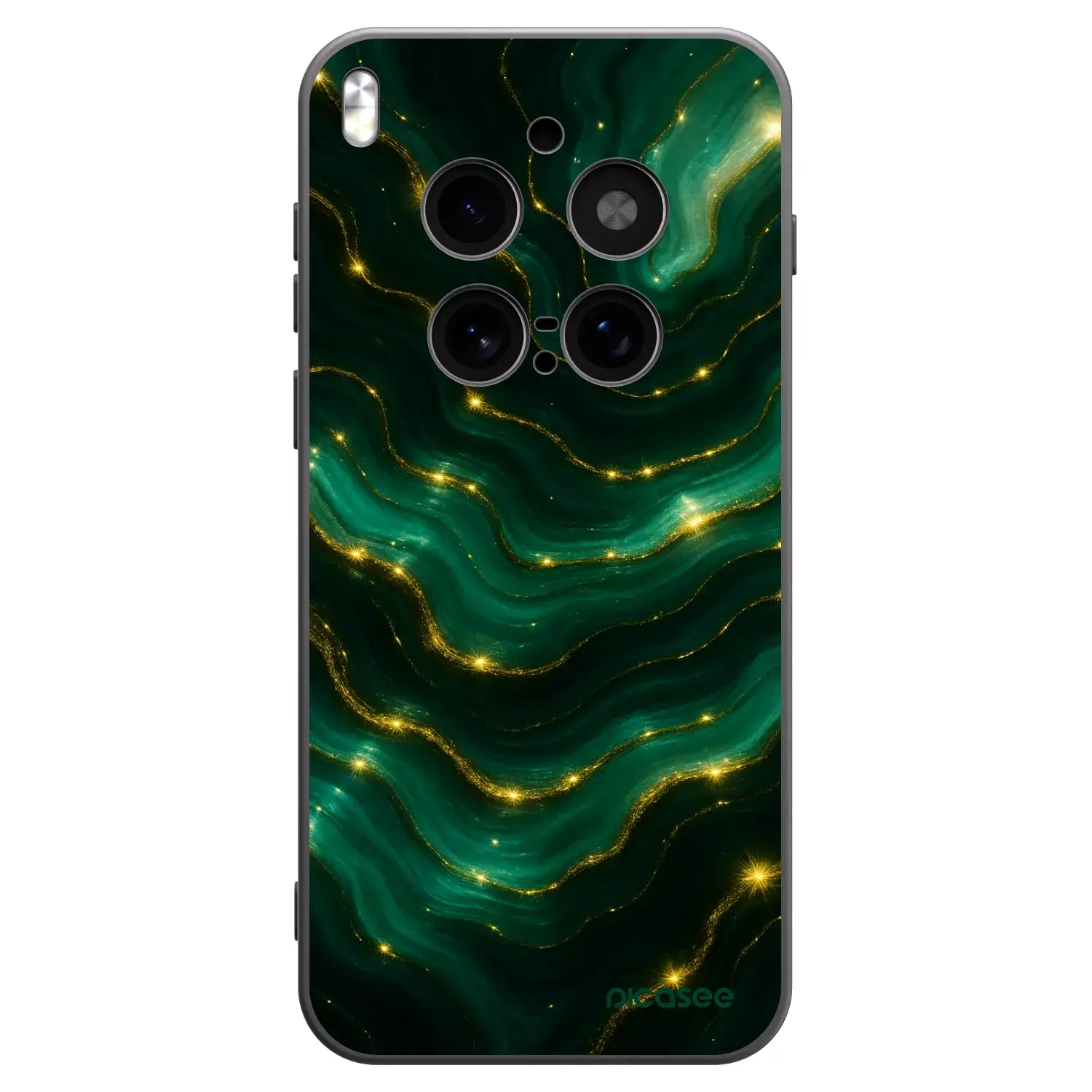 Silikonový černý obal pro Vivo X300 Pro - Emerald