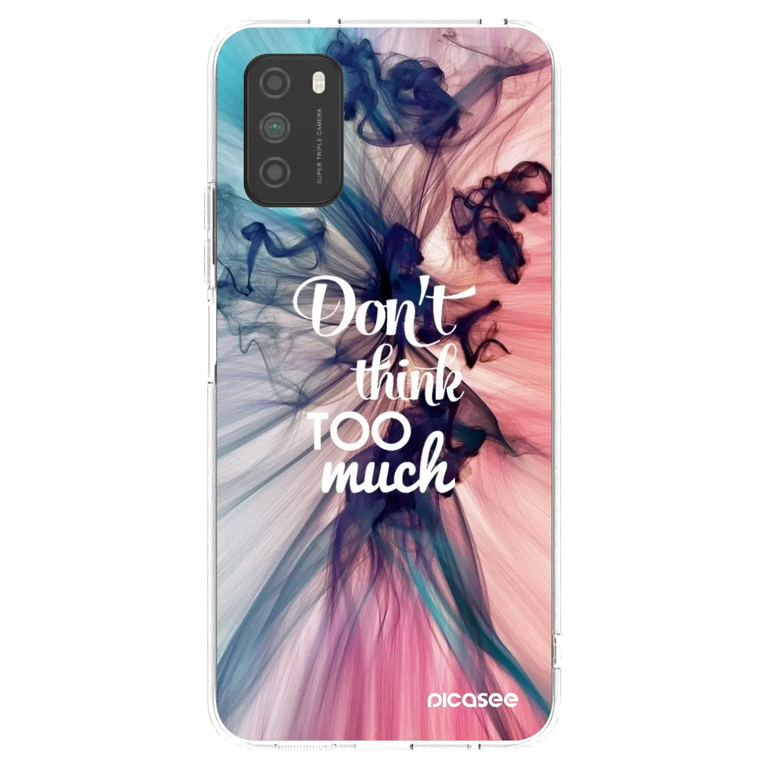 Silikonový průhledný obal pro Xiaomi Poco M3 - Nemysli tolik