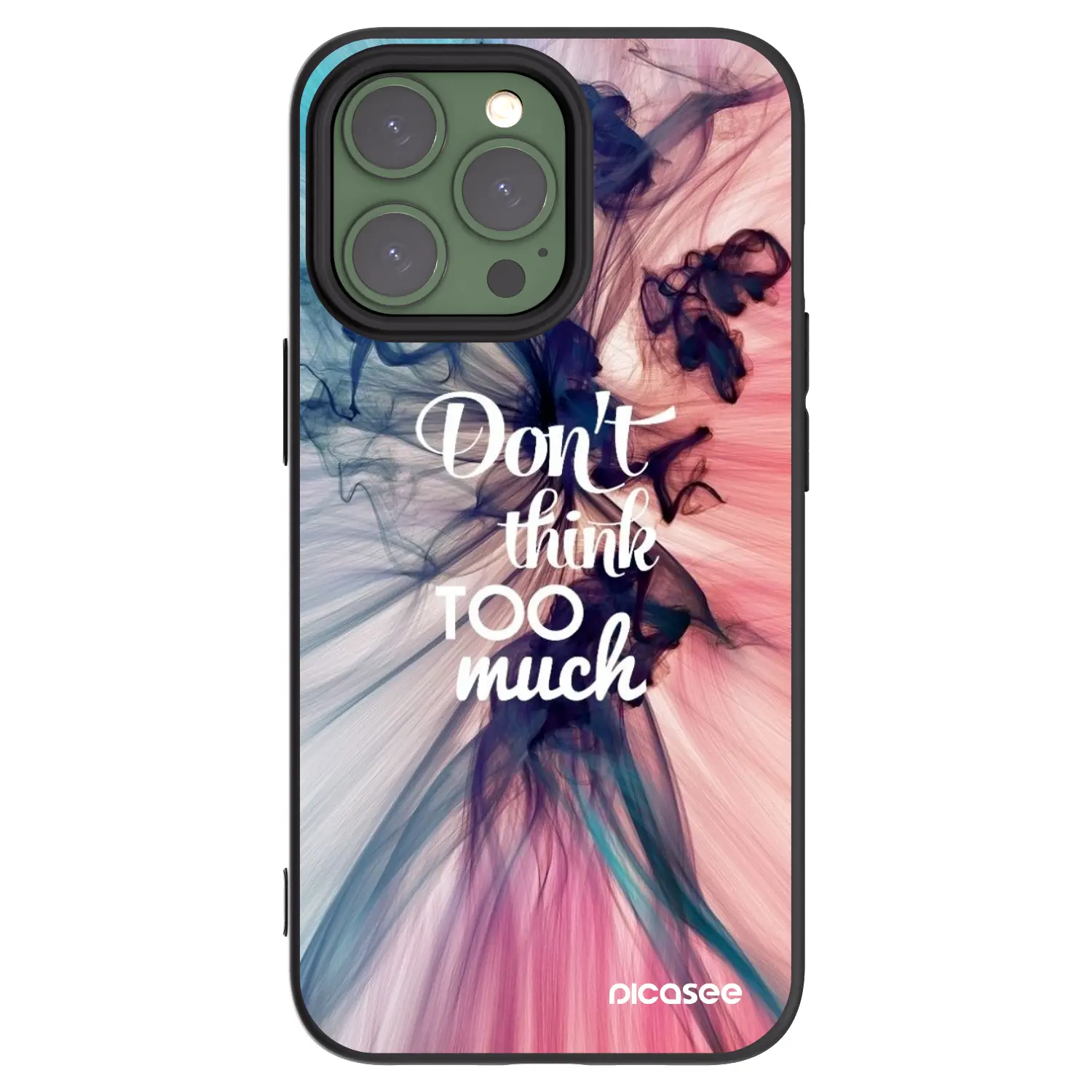 Silikonový černý obal pro Apple iPhone 13 Pro - Nemysli tolik