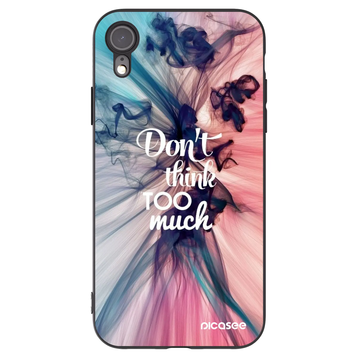 Silikonový černý obal pro Apple iPhone XR - Nemysli tolik