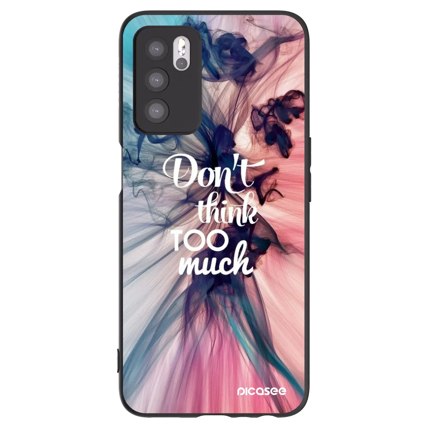 Silikonový černý obal pro OPPO A16s - Nemysli tolik