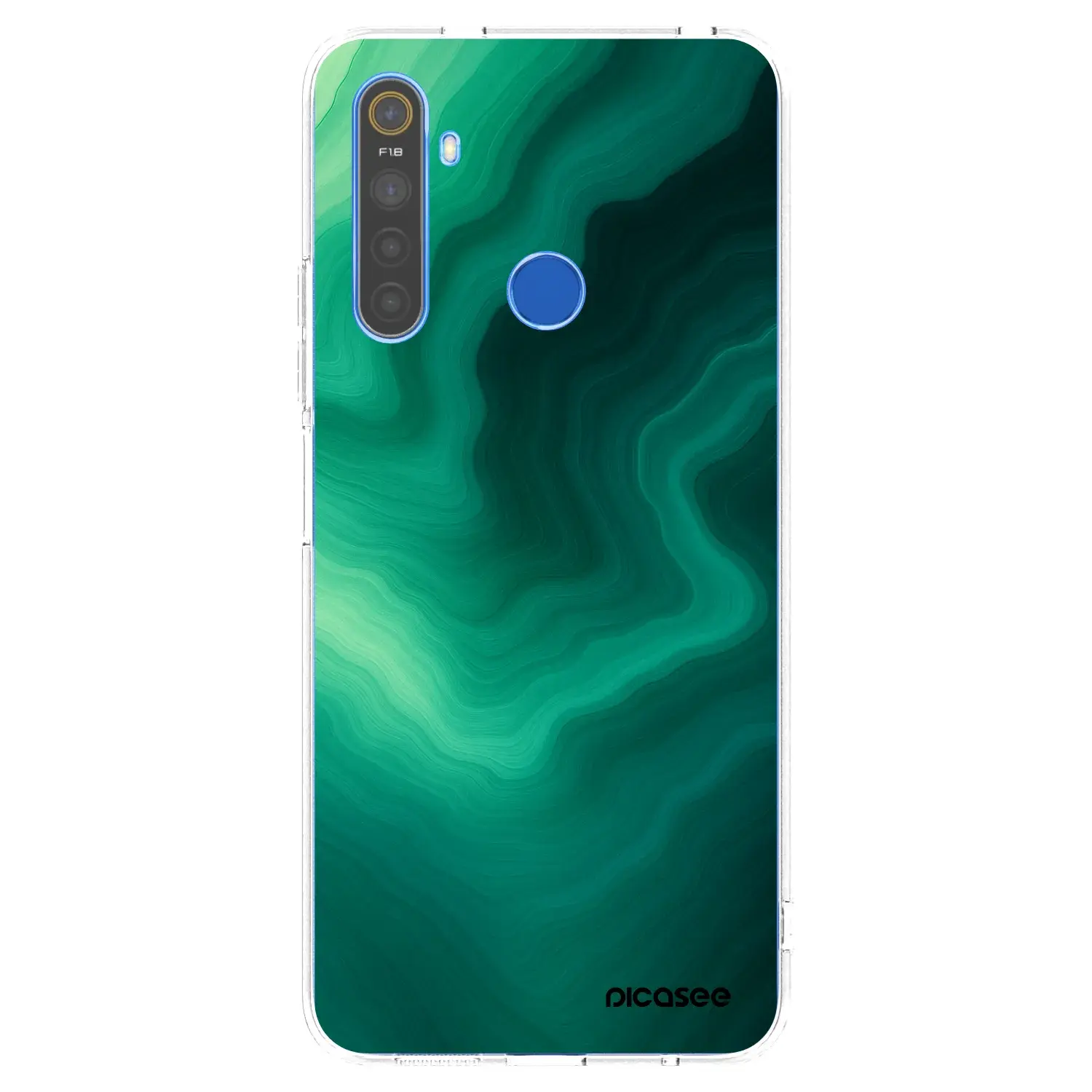 Silikonový průhledný obal pro Realme 5 - Malachite