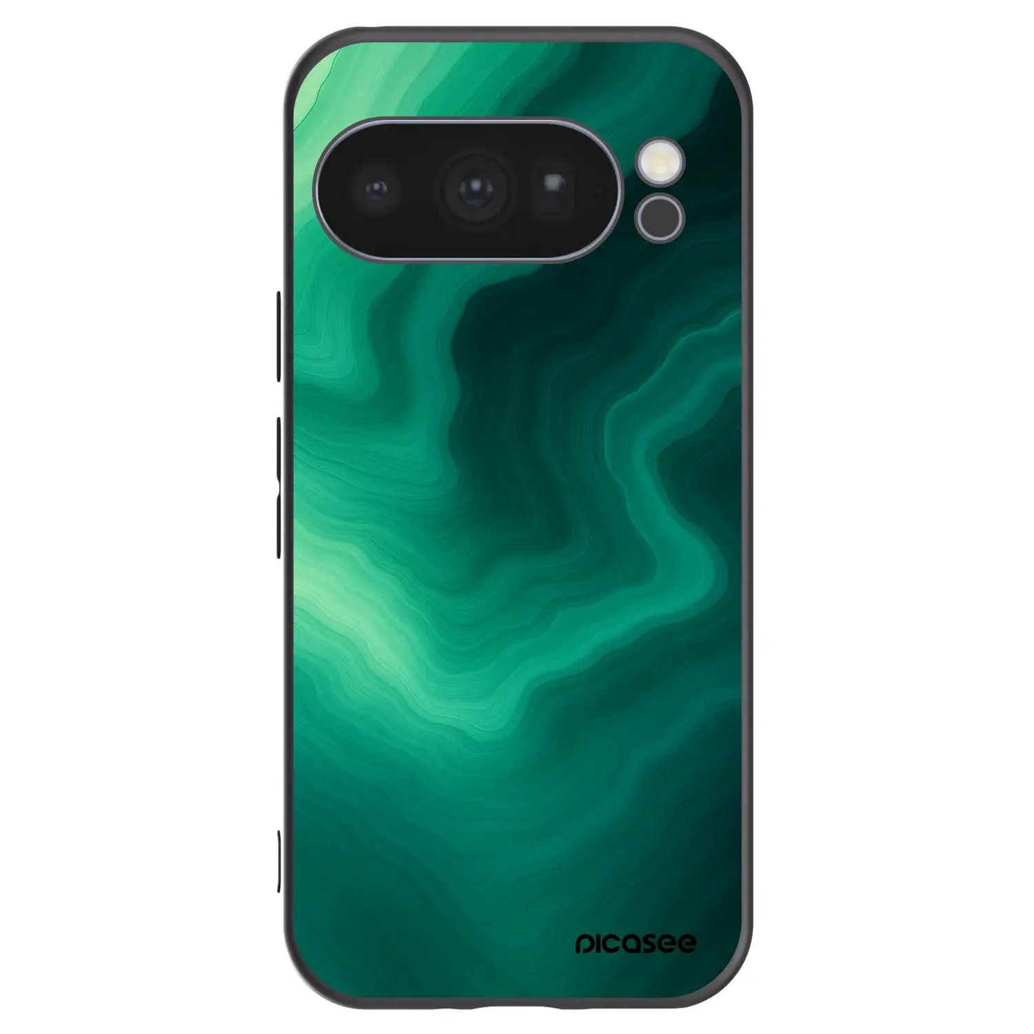 Silikonový černý obal pro Google Pixel 10 Pro - Malachite