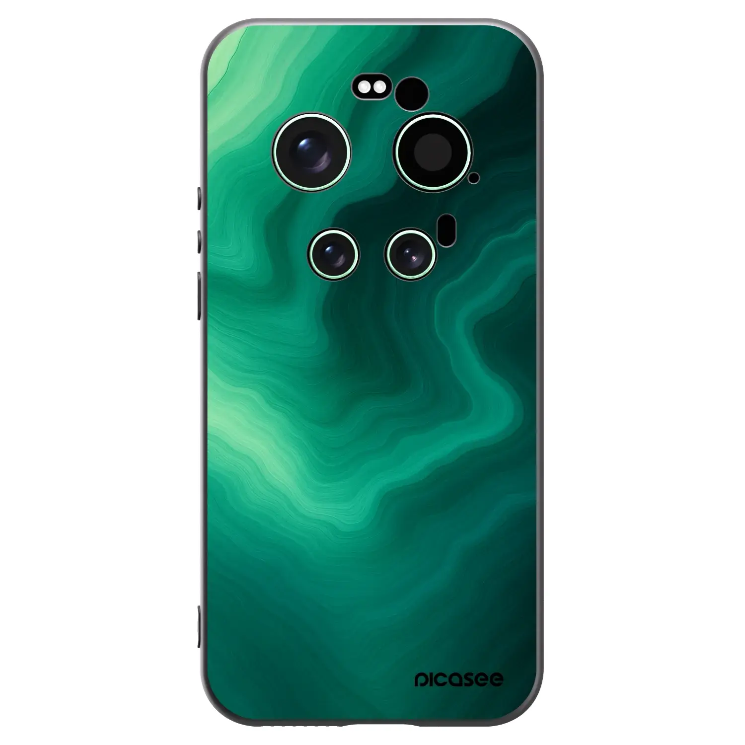 Silikonový černý obal pro Xiaomi 17 Ultra - Malachite