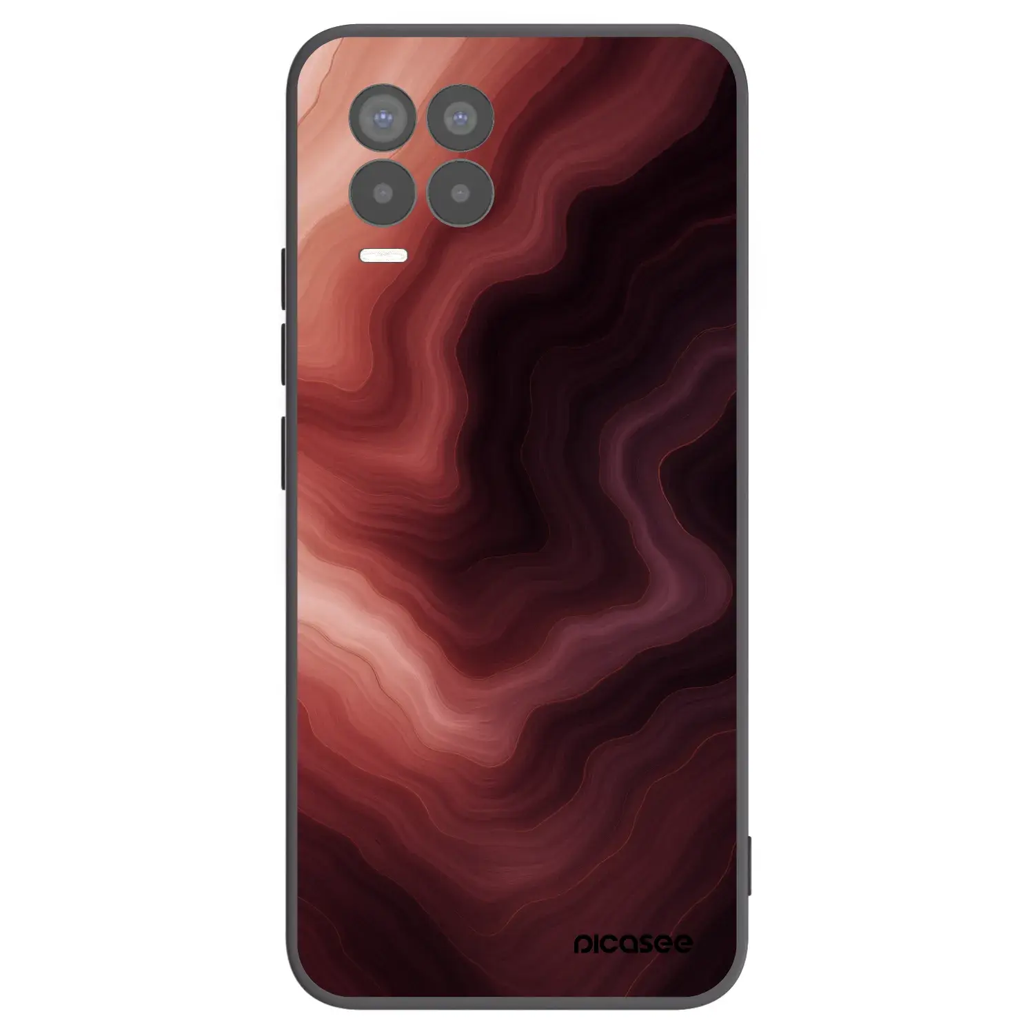 Silikonový černý obal pro Realme 8 Pro - Rouge